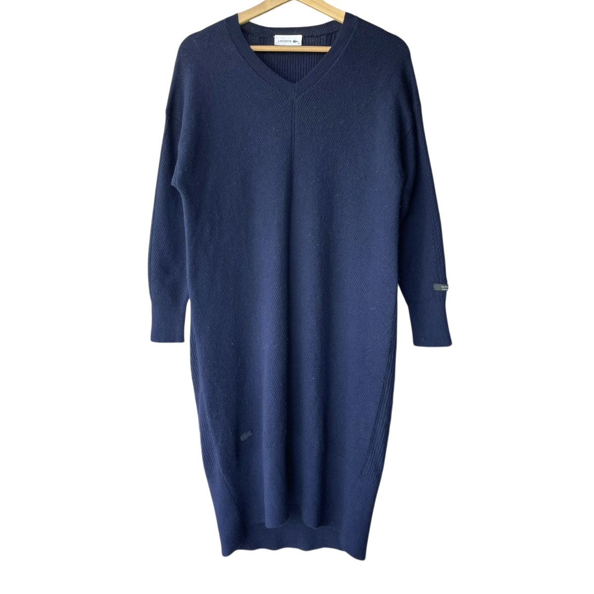 Lacoste Lacoste France Cashmere Blend Casual Fitted Mid Dress Size XS / US 0-2 / IT 36-38 - 1 Thumbnail