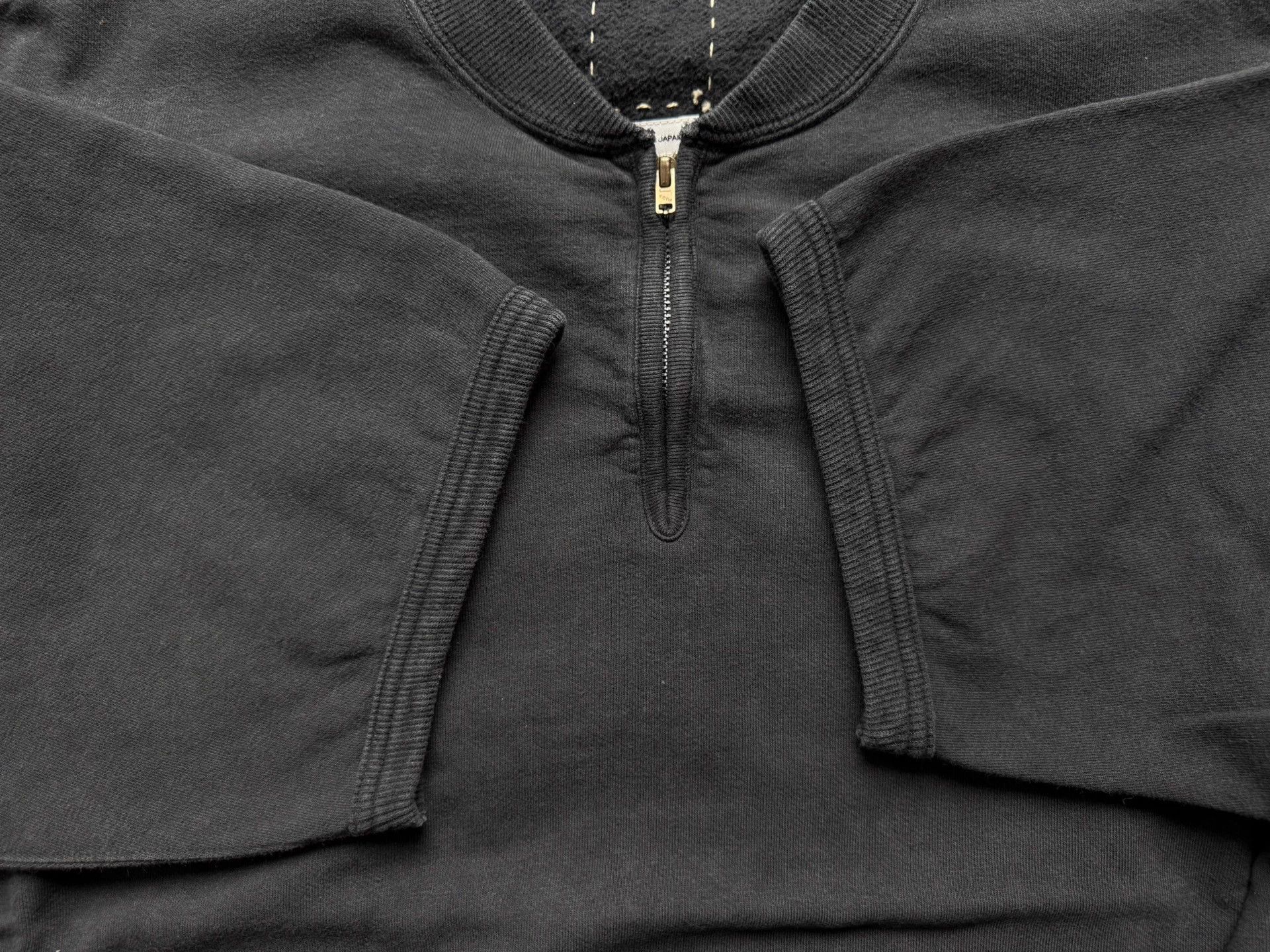 Visvim VISVIM 26SS MONDO HENLEY ZIP S/S DMGD blk sweat Size US S / EU 44-46 / 1 - 5 Thumbnail