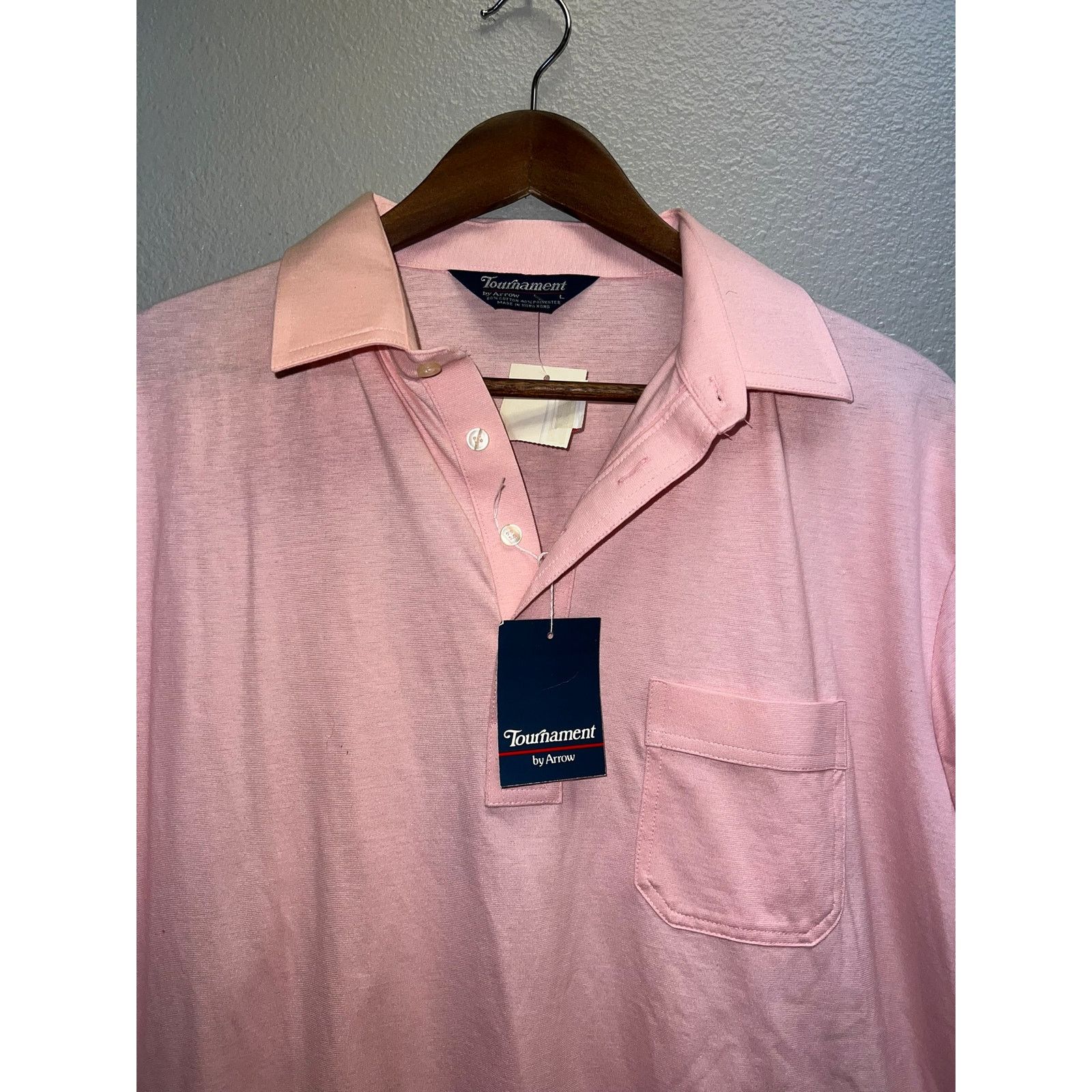 Arrow Vintage Arrow Polo Shirt Tournament Golf Pink Deadstock Tee Size US L / EU 52-54 / 3 - 2 Thumbnail