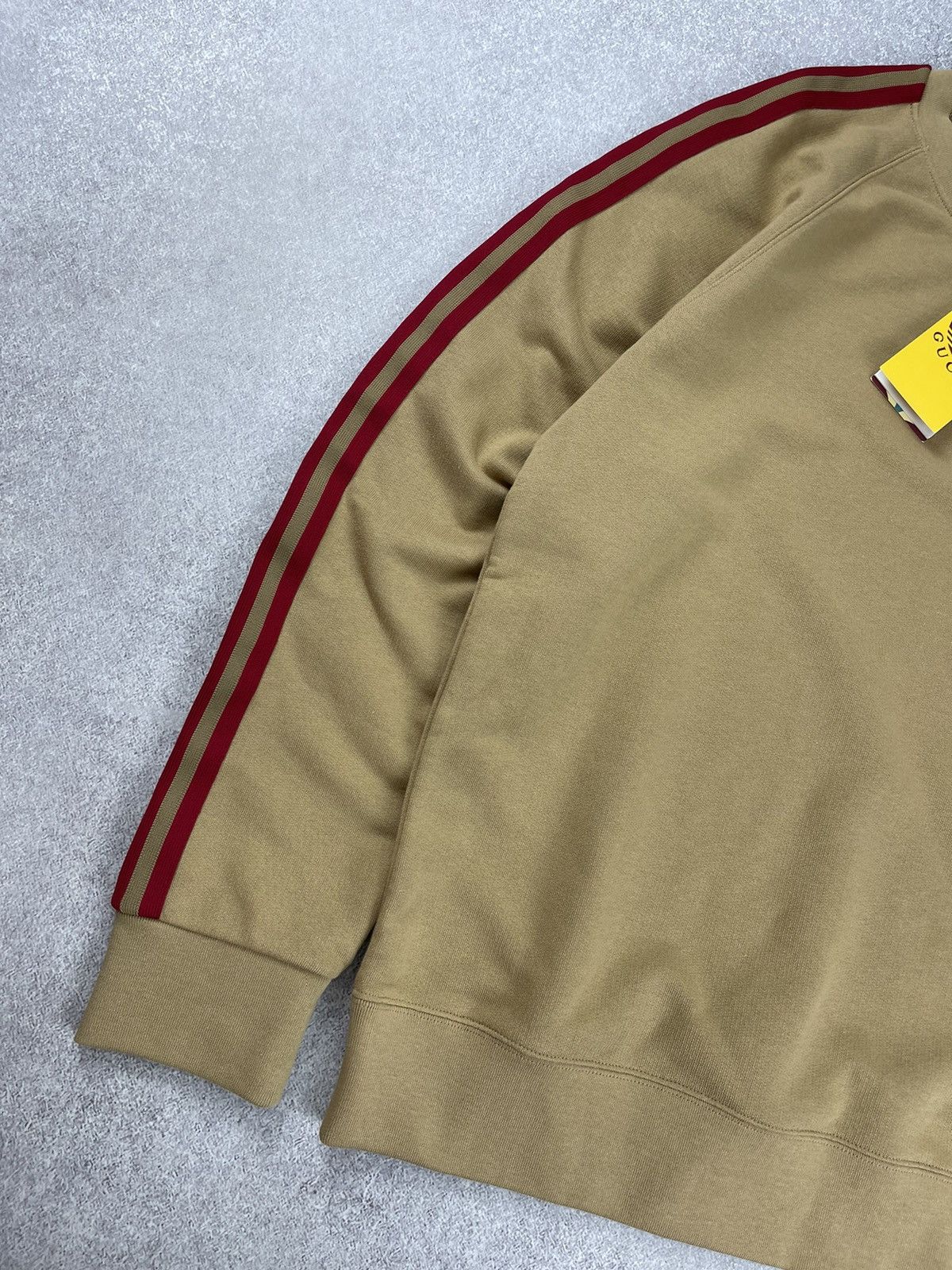 Adidas × Gucci Gucci x Adidas Cotton Sersey Sweatshirt Beige Size M Size US M / EU 48-50 / 2 - 5 Thumbnail