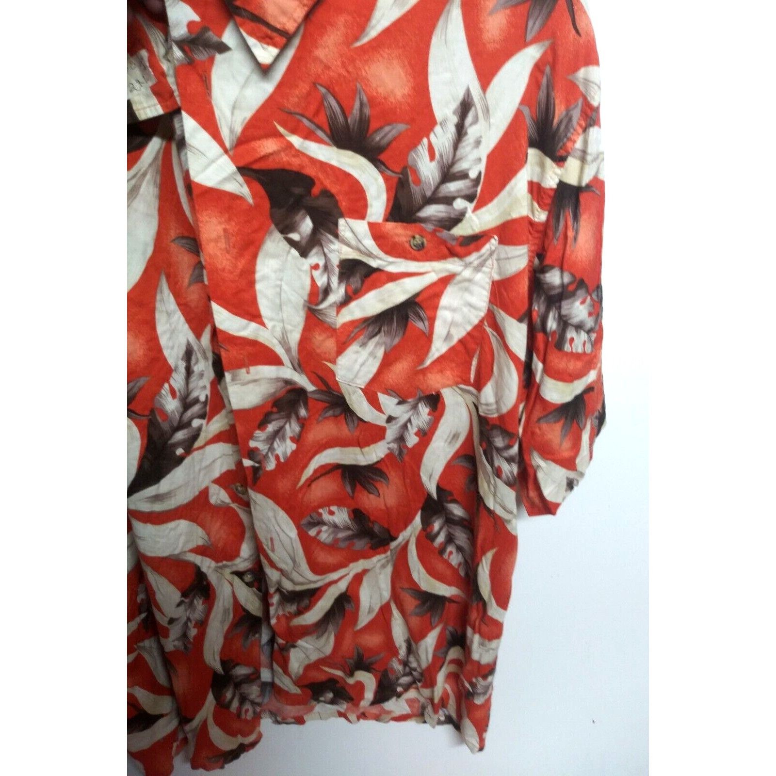Vintage Scandia Woods Hawaiian shirt mens 2XL TL tropical floral ora Size US XXL / EU 58 / 5 - 4 Thumbnail