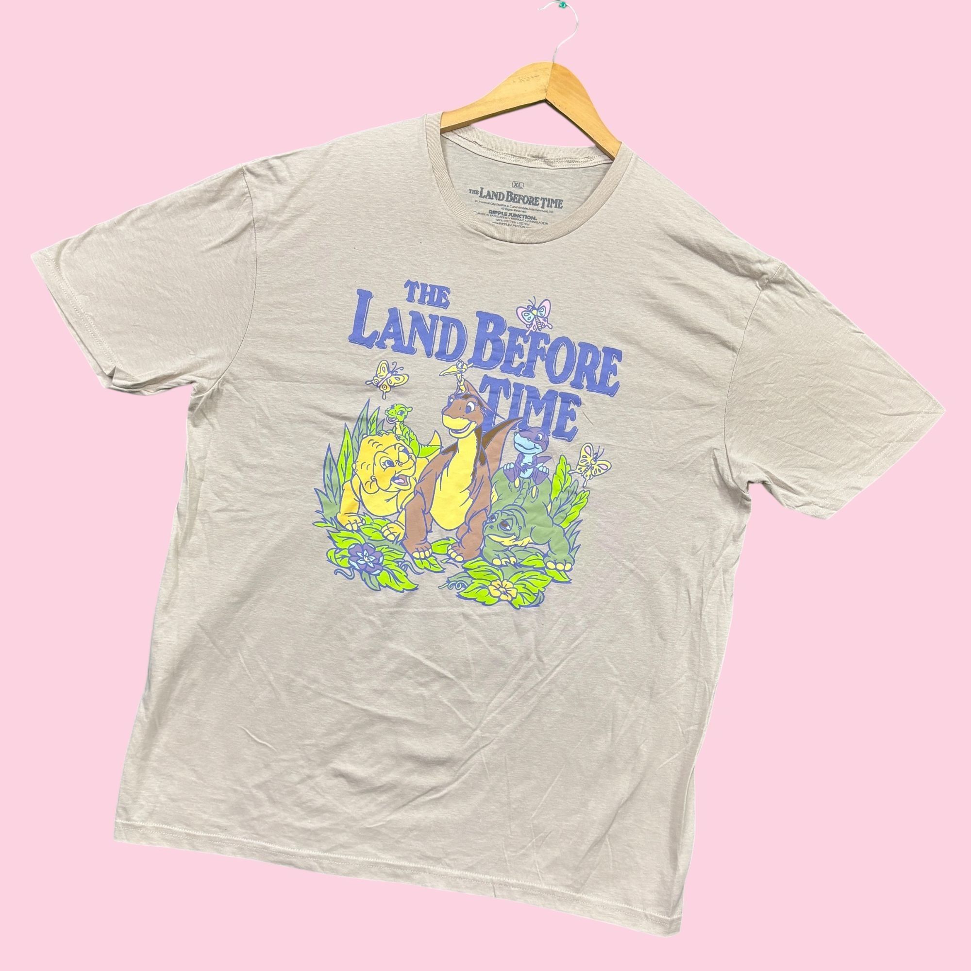 Universal Studios The Land Before Time Cartoon Movie Poster Tee XL Size US XL / EU 56 / 4 - 3 Thumbnail