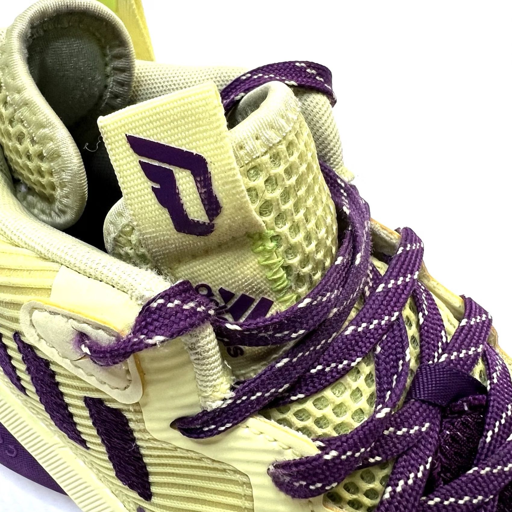 Adidas Adidas Dame 8 Dame Time Athletic Sneakers Mens Size 6 Colorblock Yellow Tint / Glory Purple / Signal Green Street Wear Size US 6 / EU 39 - 7 Thumbnail