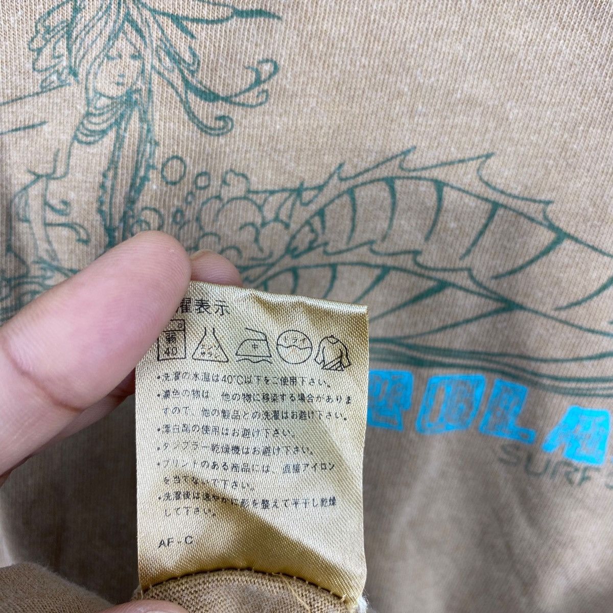 Japanese Brand HYDROLAB SURF Co Surfwear Brown Sunfaded Tee Shirt Size US L / EU 52-54 / 3 - 7 Thumbnail