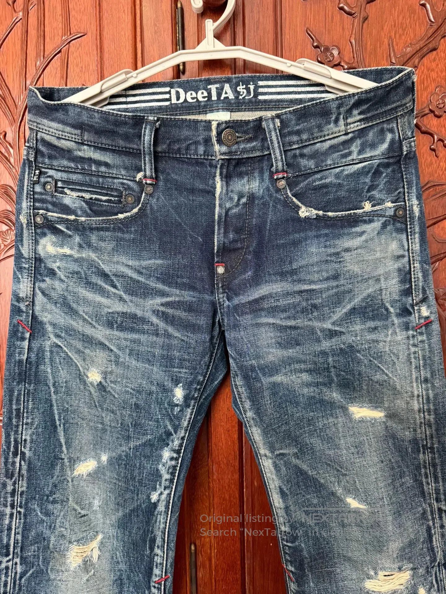 Vintage W32 Skull Jeans x Deeta Collaboration. Size US 32 / EU 48 - 2 Thumbnail