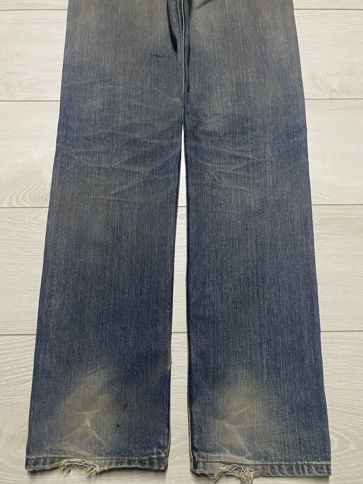 Levi's Vintage Levis 505 Mud Wash Distressed Skinny Jeans Size US 30 / EU 46 - 6 Thumbnail