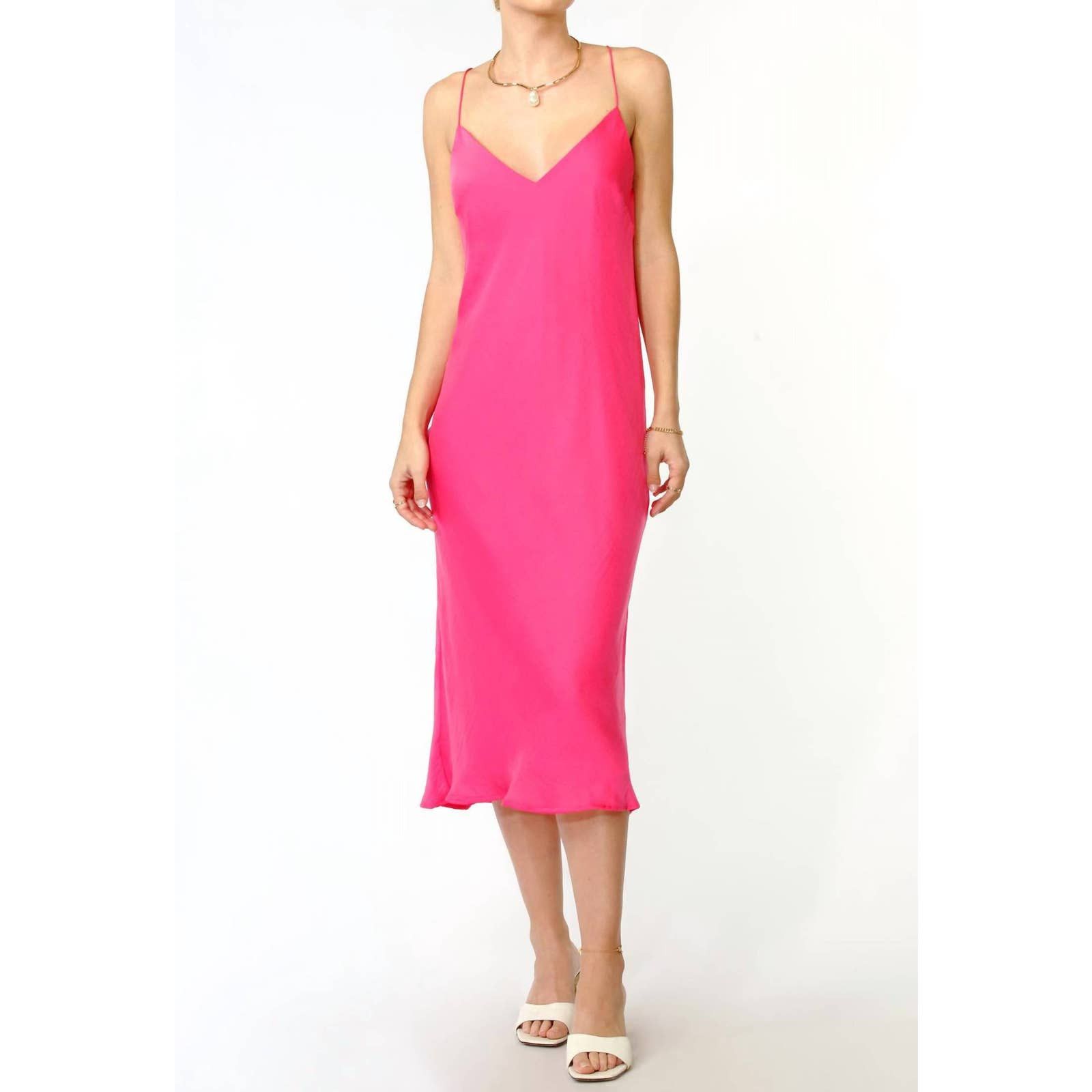 Charli Sandrine Slip Dress in Mid Grey