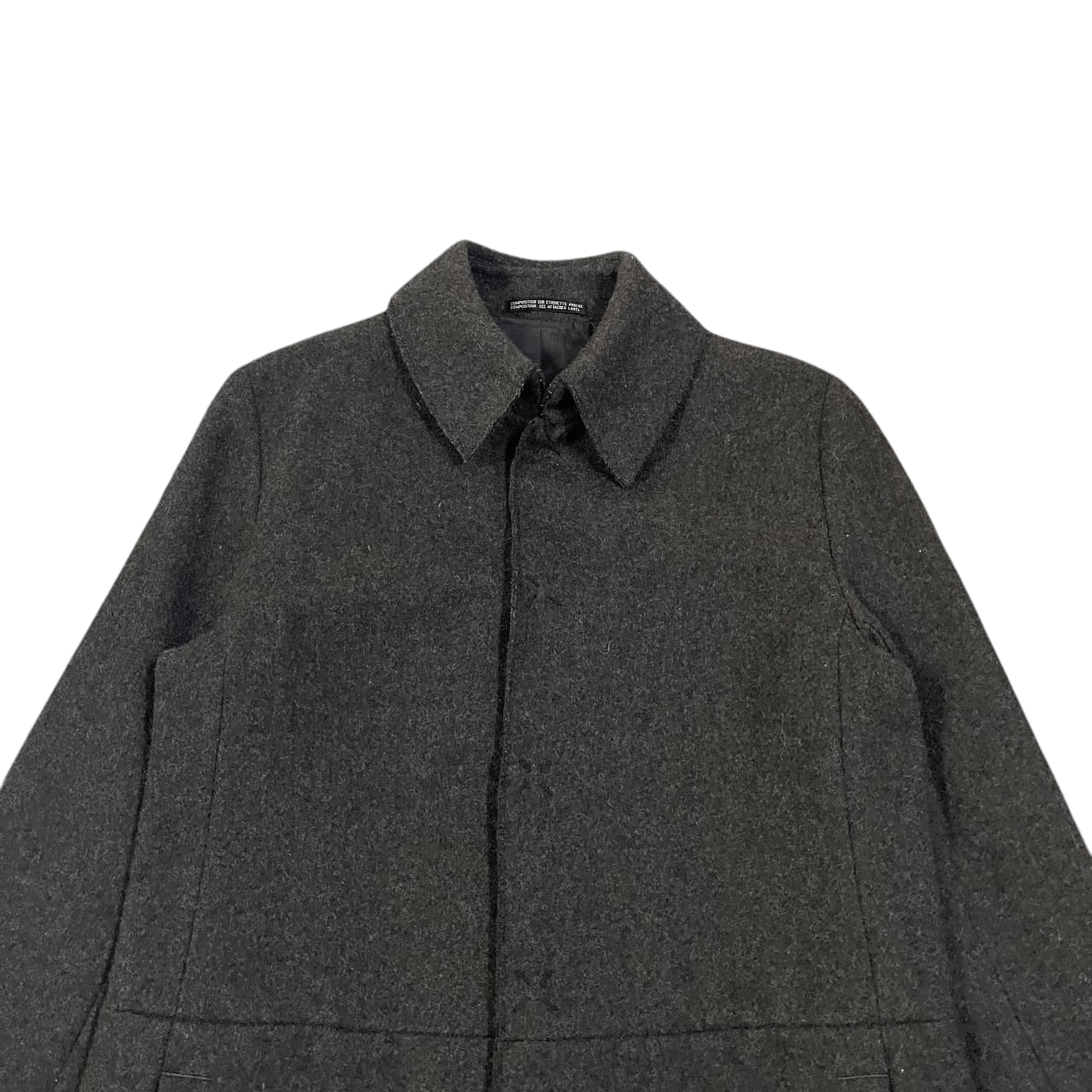 Yohji Yamamoto Vintage Yohji Yamamoto Noue-rue Wool Long Coat Size US S / EU 44-46 / 1 - 2 Thumbnail