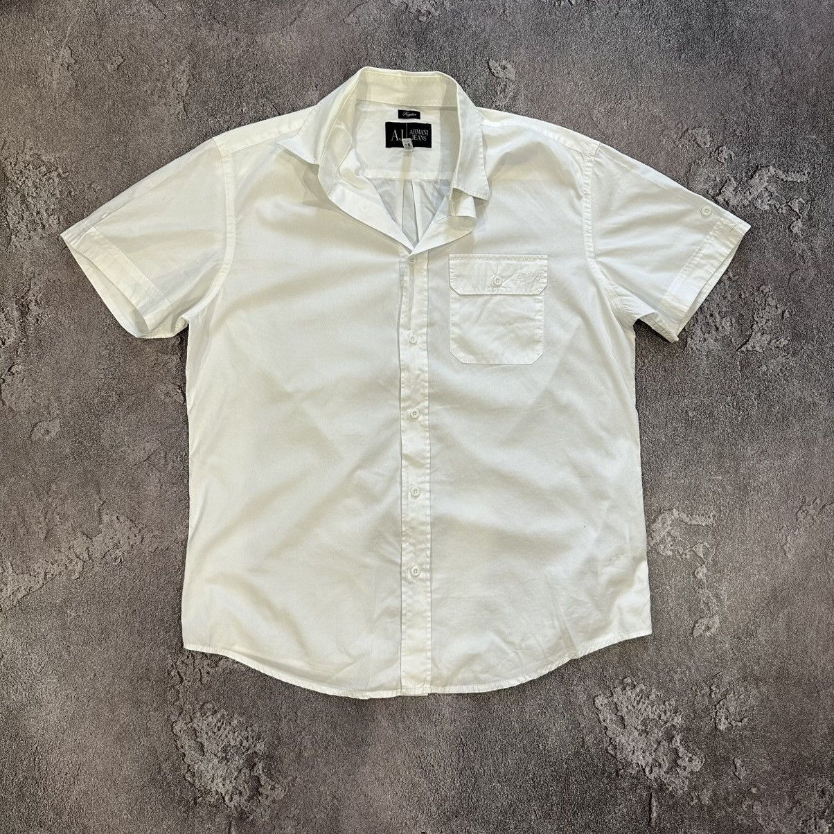 Armani Armani Jeans Short Sleeve Shirt Size M-L Size US M / EU 48-50 / 2 - 1 Thumbnail