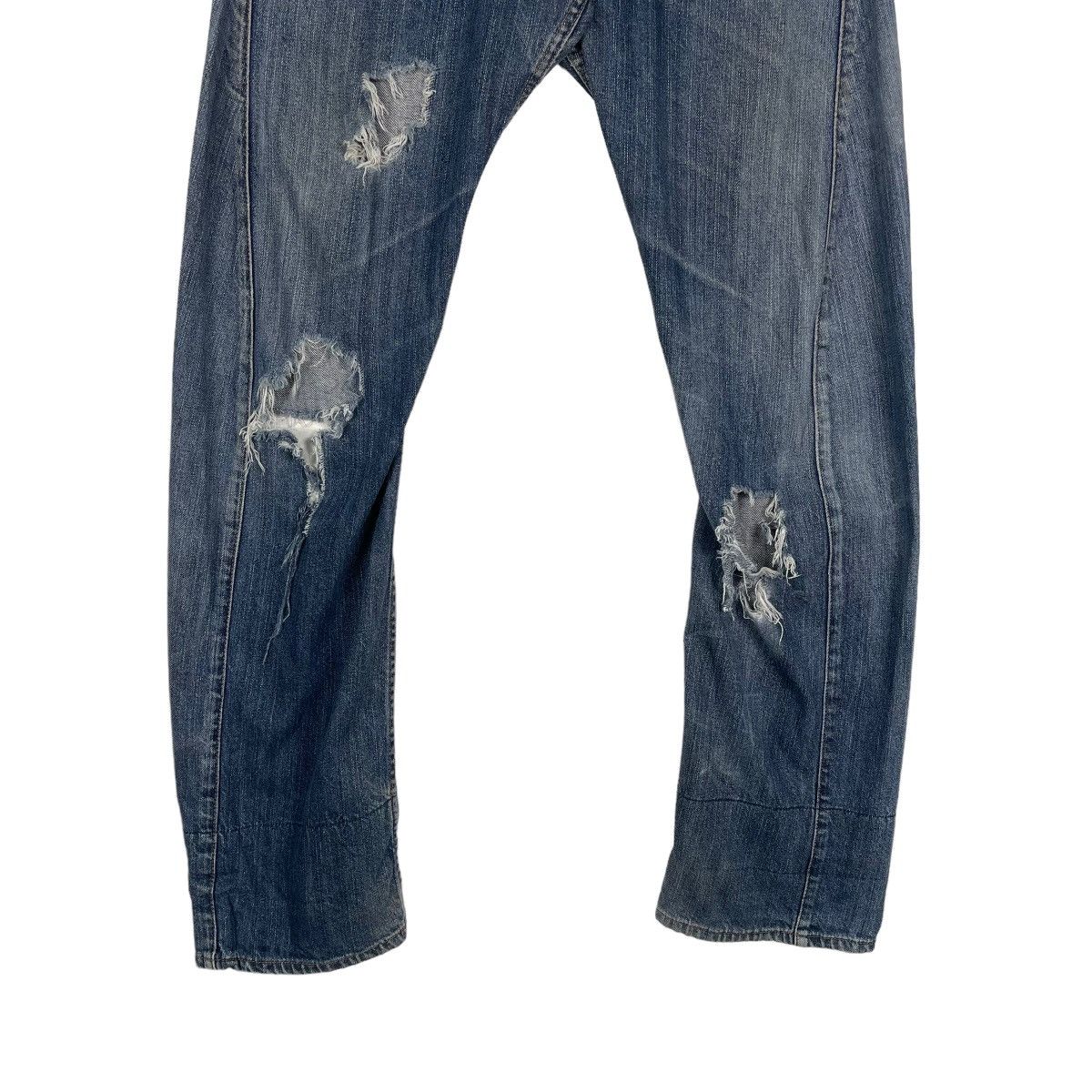 Japanese Brand RIMASTER RIPPED DENIM JEANS Size US 30 / EU 46 - 4 Thumbnail