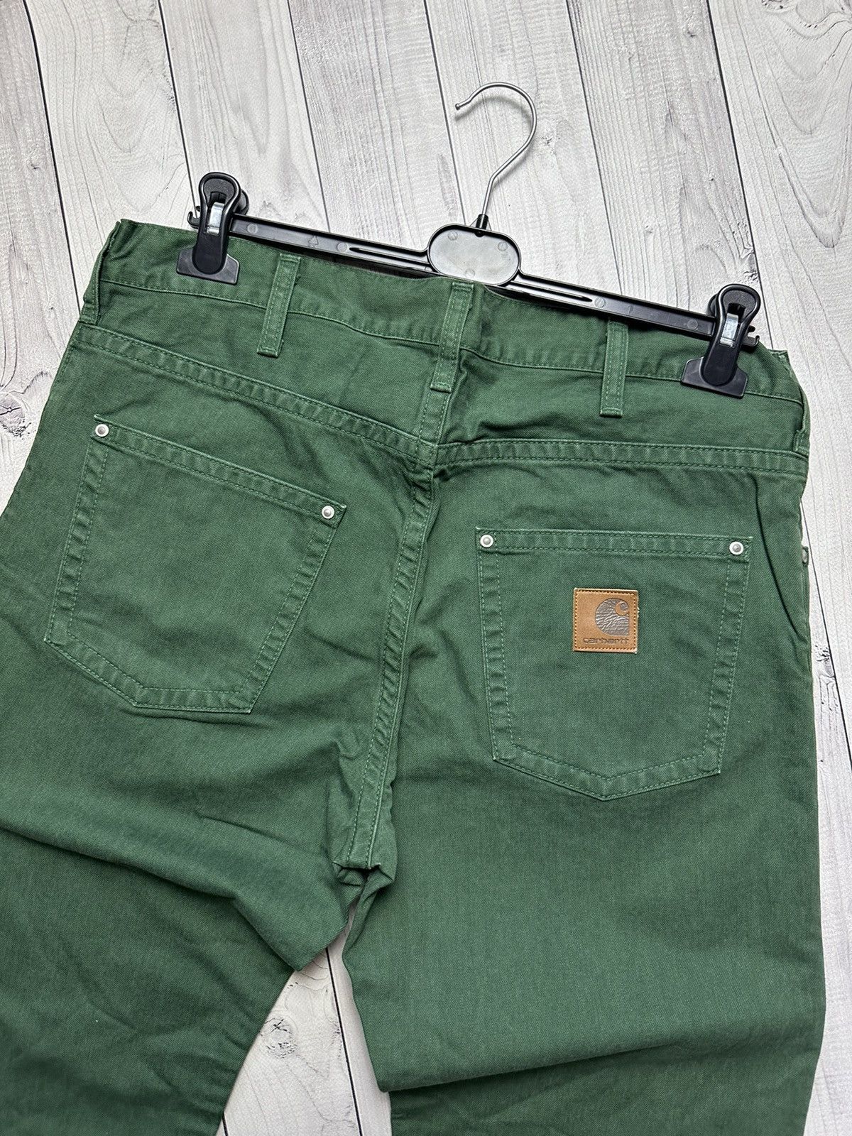 Carhartt Wip × Vintage Vintage Carhartt Wip green denim jeans size 33/34 Size US 33 - 3 Thumbnail