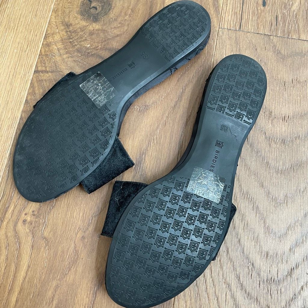 Other NWOB Birdies Sparrow Genuine Calf Hair Slide Sandal Black 9. Size US 9.5 / IT 39.5 - 5 Thumbnail