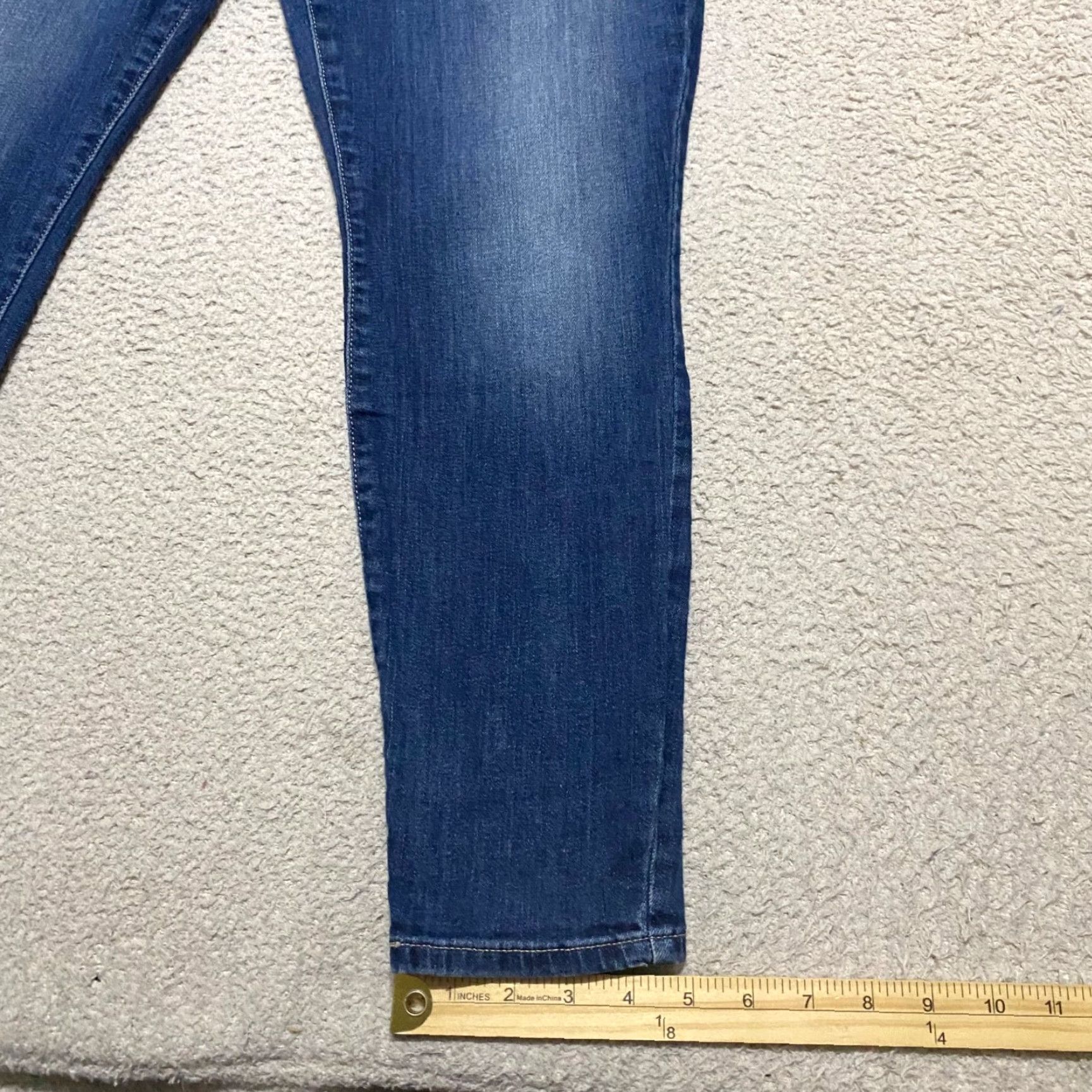Lucky Brand Lucky Brand Jeans Blue Denim Dark Wash Ava Mid Rise Skinny Women’s 10 Regular 26in Inseam 5-Pocket Cotton Spandex" Size 32" / US 10 / IT 46 - 5 Thumbnail