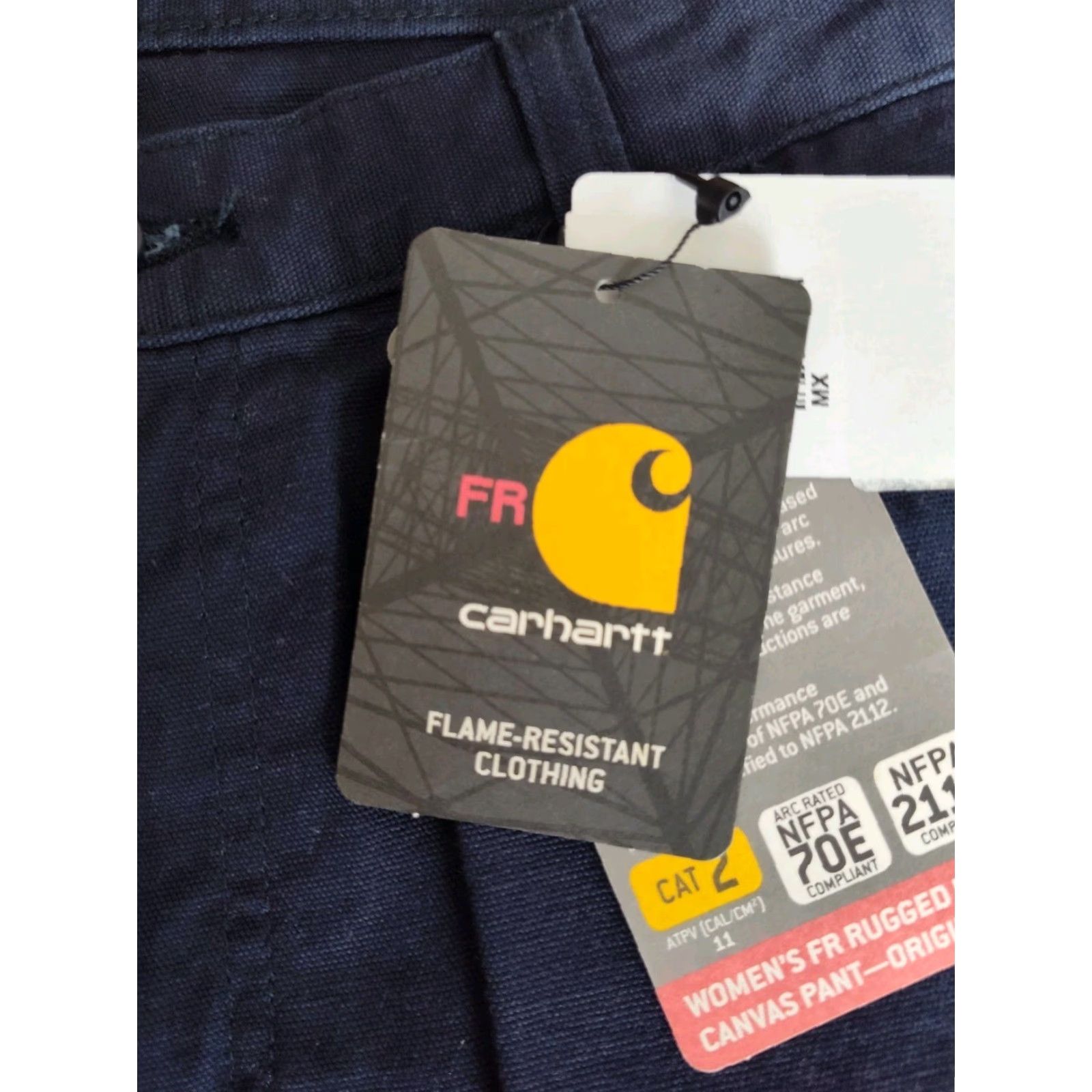 Carhartt VINTAGE not applicable. Use Carhartt Women FR Canvas Navy Rugged Flex Workwear Pants 16 Short NWT Size 38" / US 16 / IT 52 - 5 Thumbnail