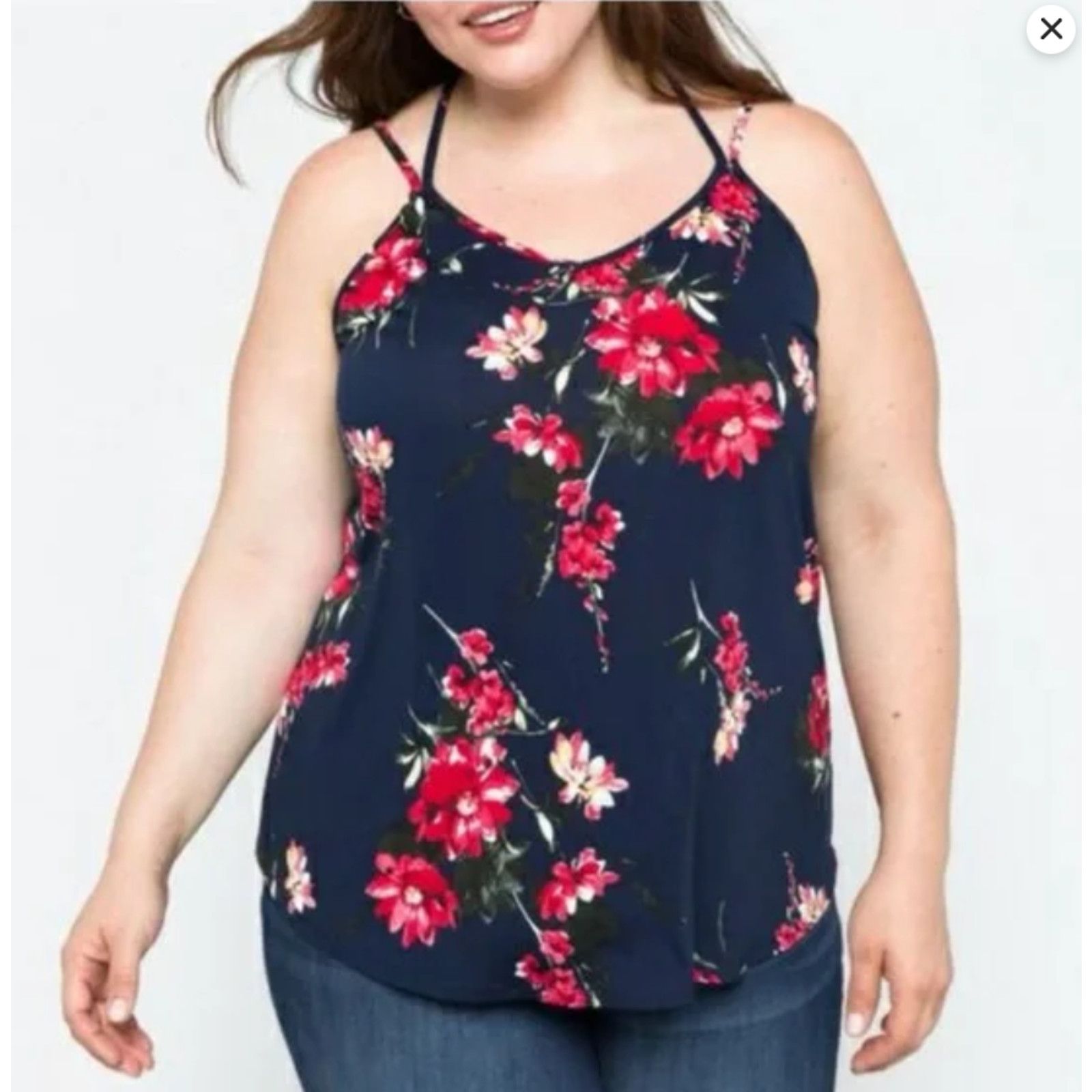 Other Basima Back Detail Knit Top - Stitch Fix Strappy Casual Tank Size XXL / US 16-18 / IT 52-54 - 11 Thumbnail