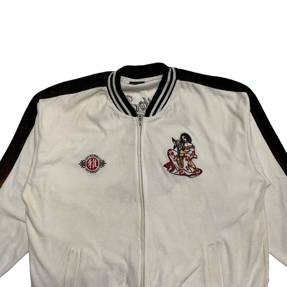 Japanese Brand Defective Struct Sukajan Geisha Sweater Jacket Size US XL / EU 56 / 4 - 4 Thumbnail