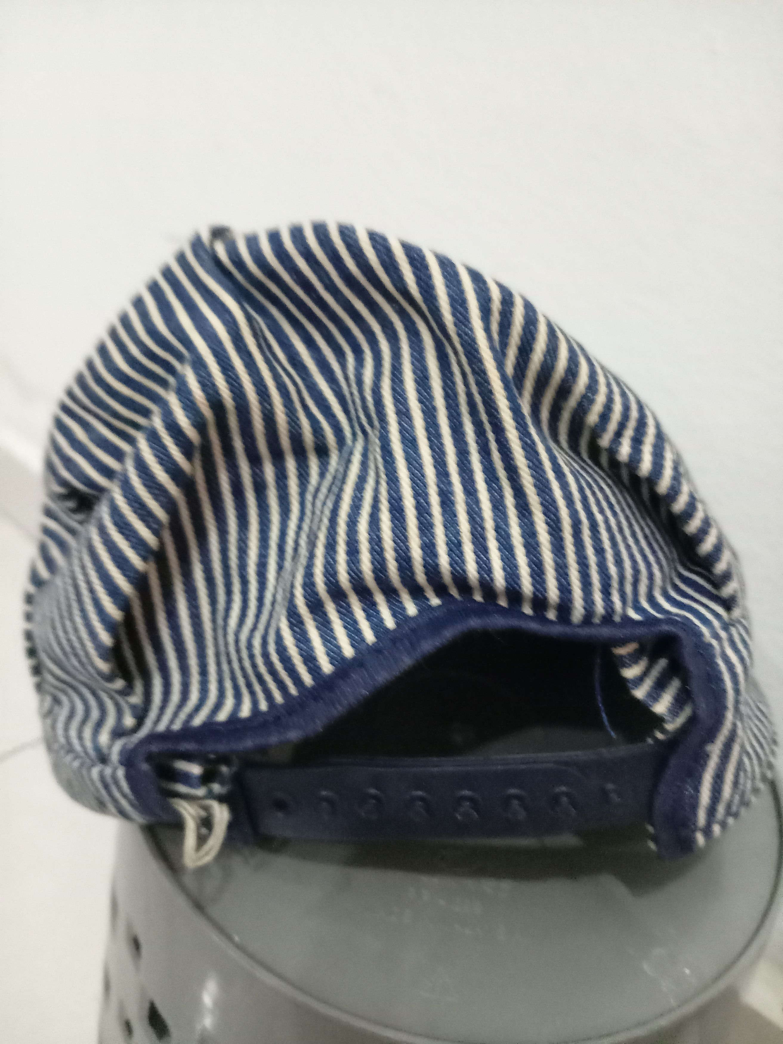 Oshkosh × Vintage Vintage OshKosh B'Gosh Hat Stripe Conductor's railroad Size ONE SIZE - 4 Thumbnail