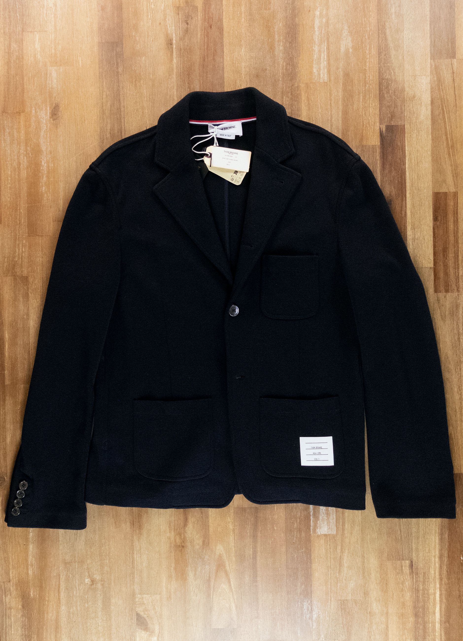 Thom Browne THOM BROWNE navy blue wool sportcoat jacket Size 2 / Medium Size US M / EU 48-50 / 2 - 4 Thumbnail