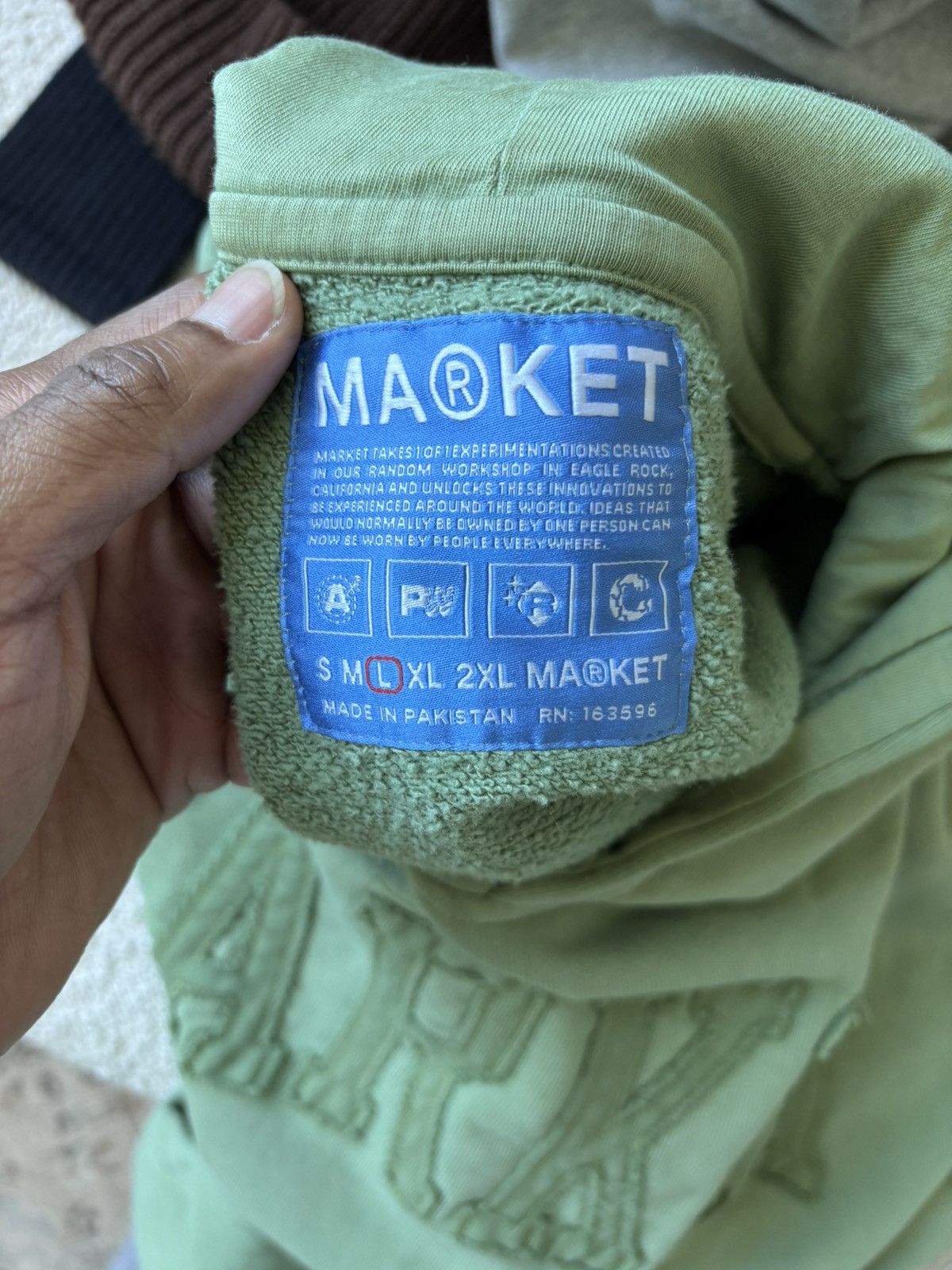 Market Market Studios Green Hoodie Size US L / EU 52-54 / 3 - 3 Thumbnail