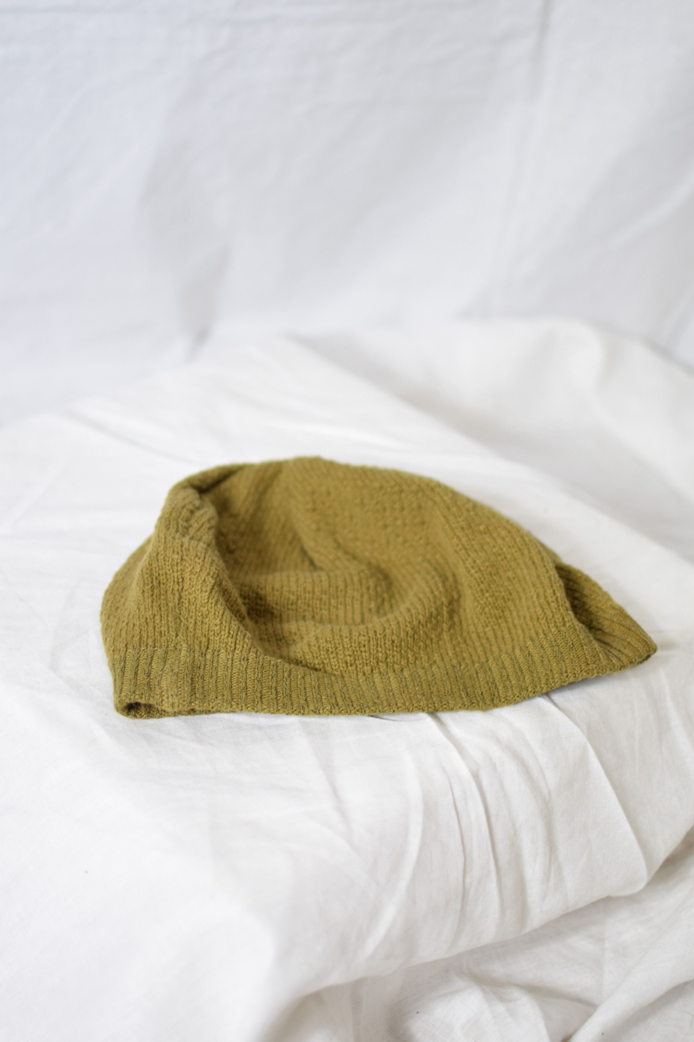 Yohji Yamamoto YYPH SS99 Khaki Knit Cap - HC-H01-056 Size ONE SIZE - 2 Thumbnail