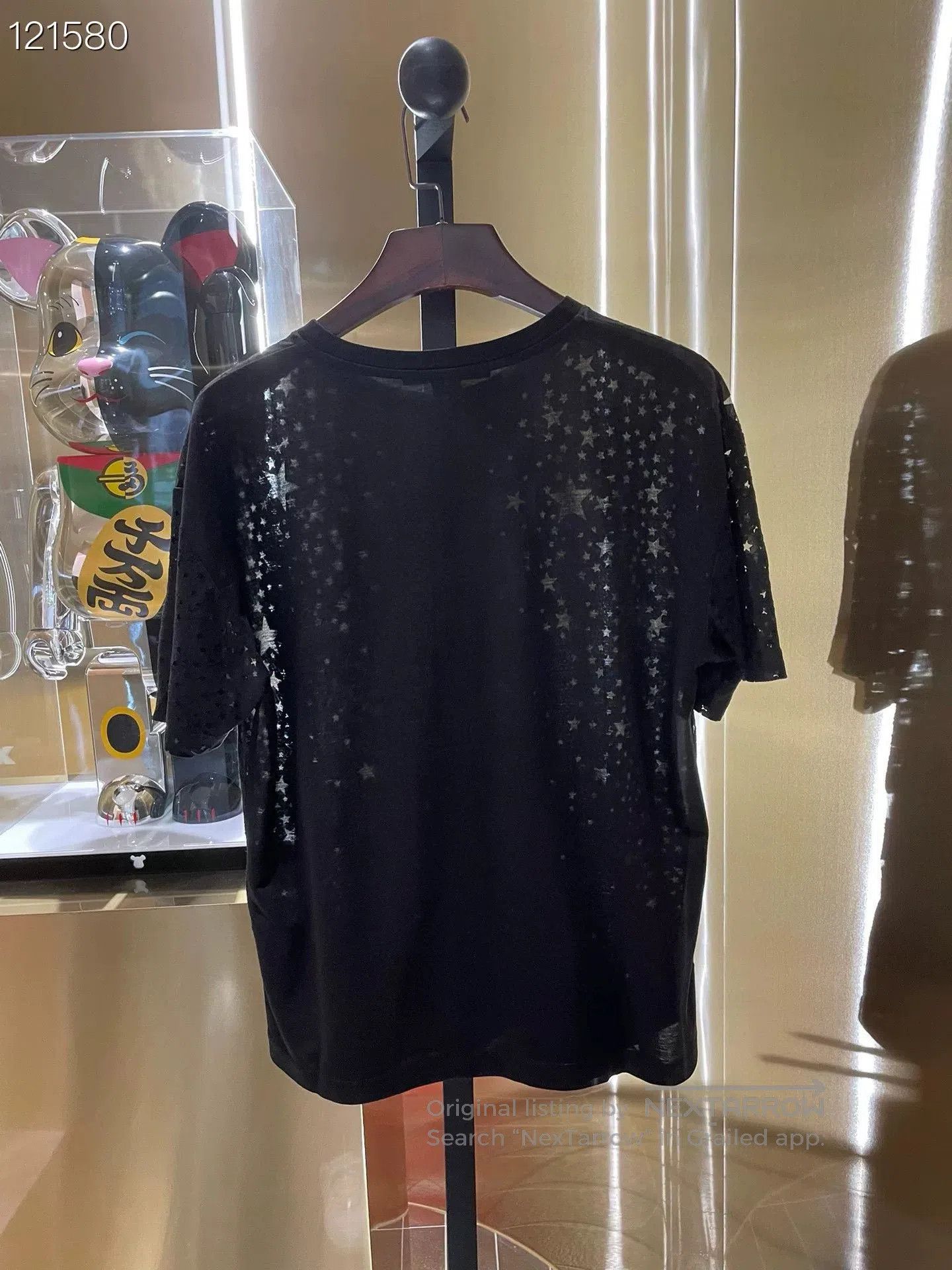 Stella McCartney Stella Black Star Short Sleeve Loose. Size L / US 10 / IT 46 - 2 Thumbnail