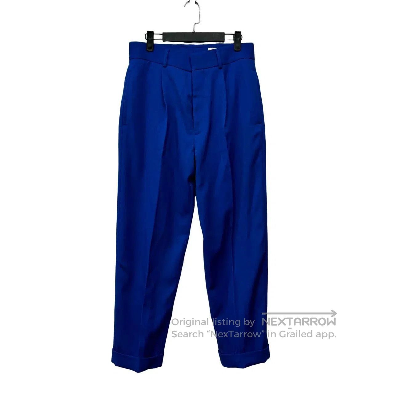 Alexander McQueen Alexander McQueen Blue Cuffed Casual Pants. Size US 34 / EU 50 - 1 Thumbnail