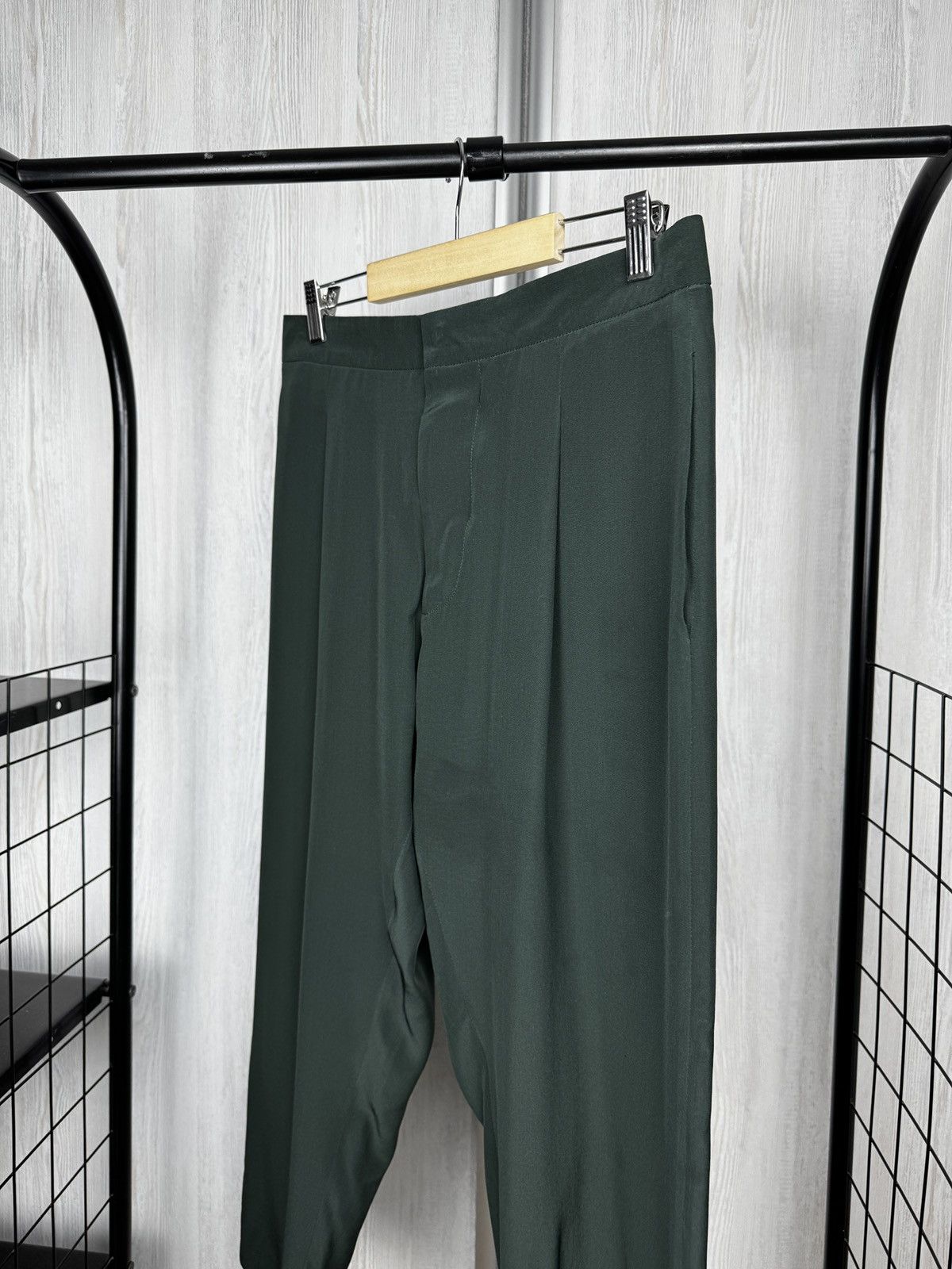 Marni Marni green 100% silk women’s pants size 40 Size 27" / US 4 / IT 40 - 4 Thumbnail