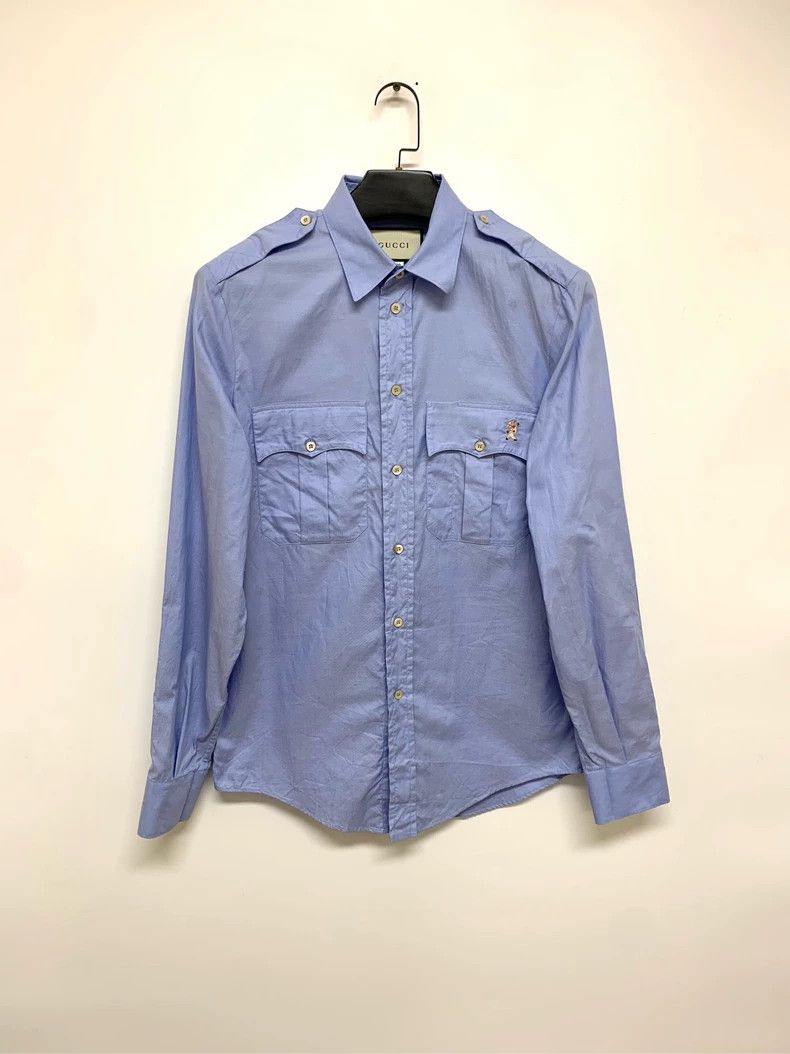 Gucci GucciLight blue shirt 2503-Nextarrow Size US S / EU 44-46 / 1 - 1 Thumbnail
