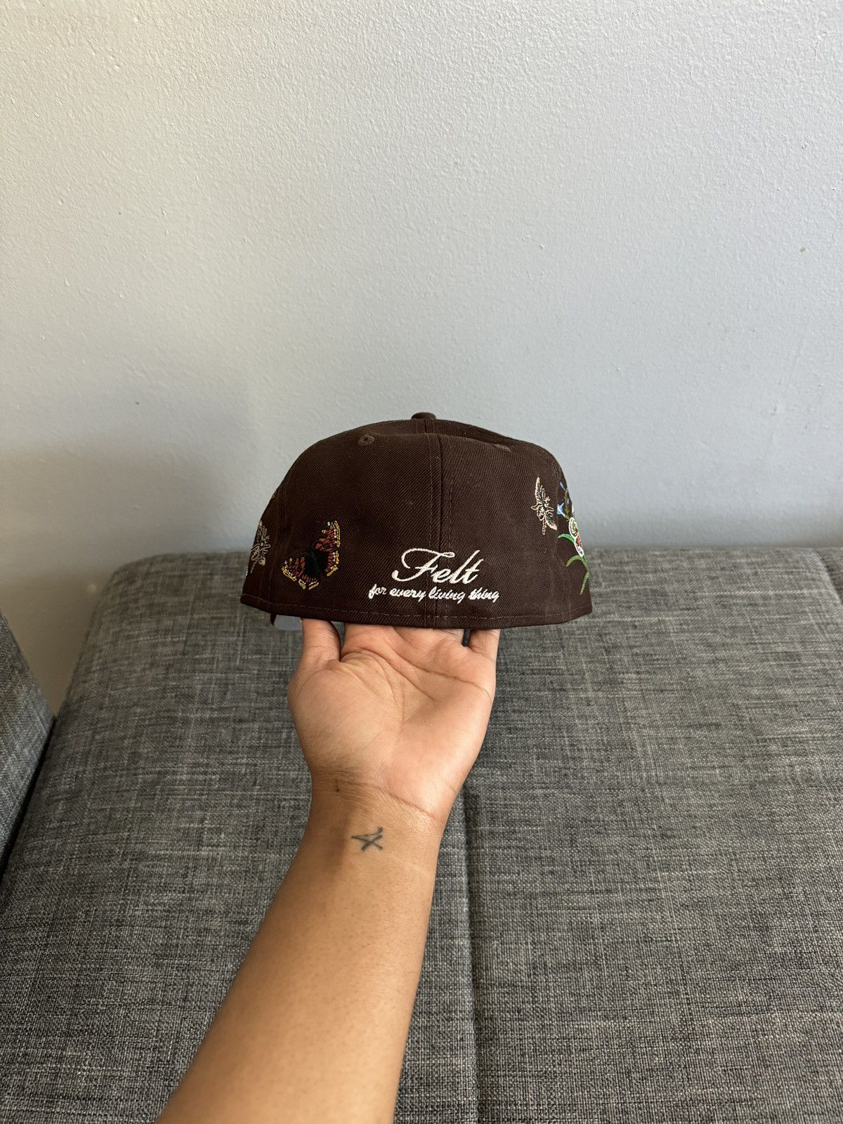 FELT New Era Felt Fitted Hat Size ONE SIZE - 4 Thumbnail