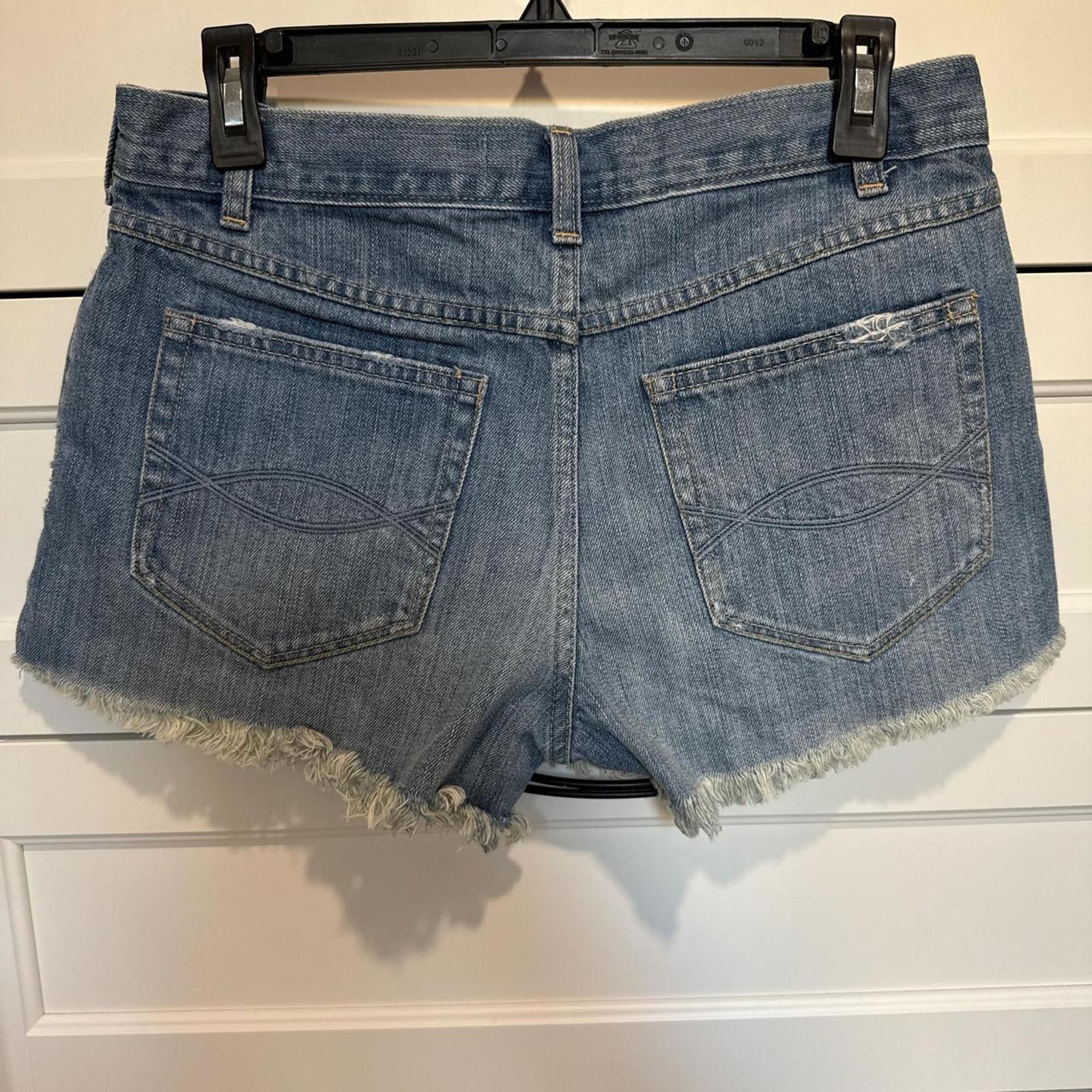 Abercrombie & Fitch Abercrombie Shorts Women's 29x8 Blue High Rise Size 30" / US 8 / IT 44 - 2 Thumbnail
