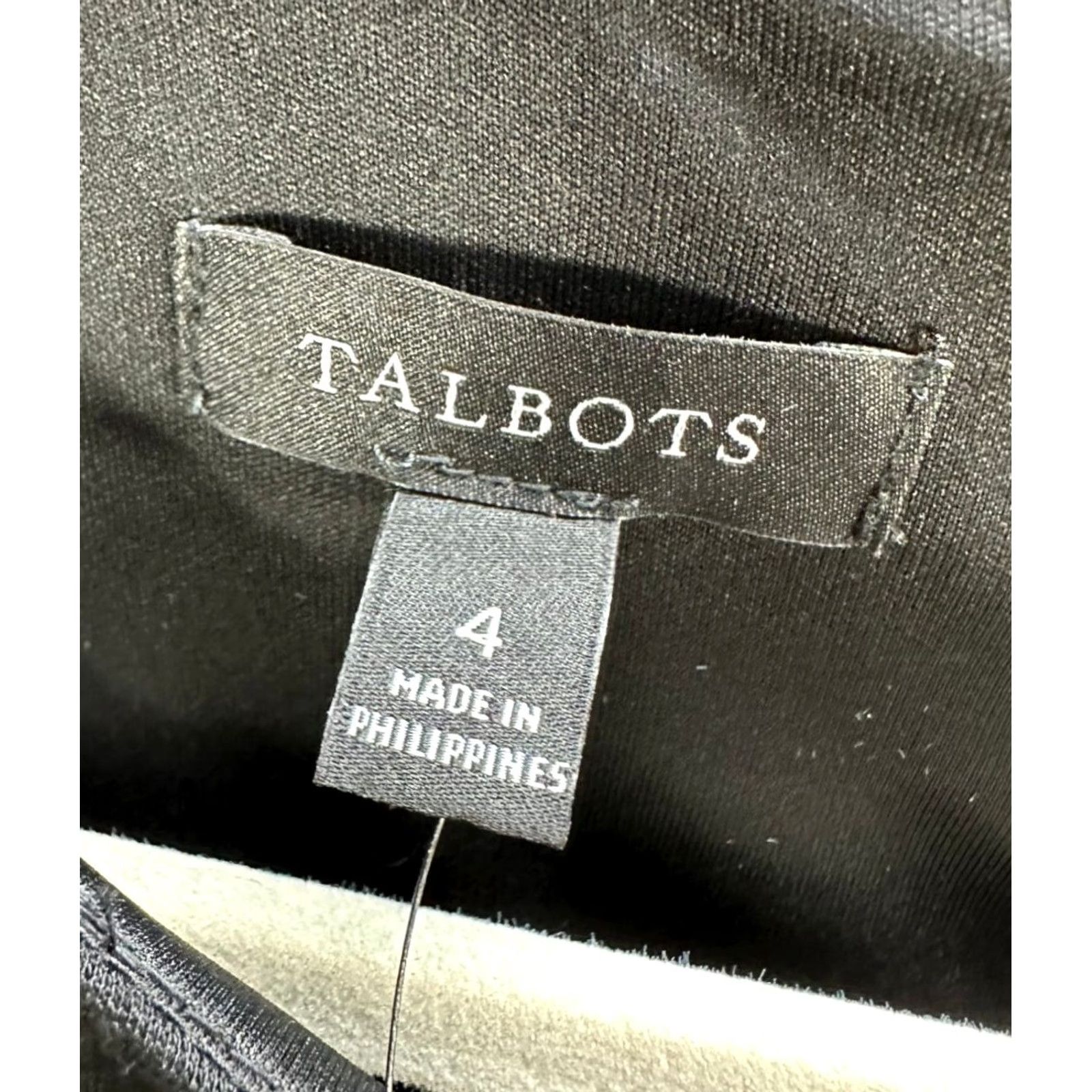 Talbots Talbots Black Sheath Dress Long Sleeve Boat Neck Bow On Front Mini Soft Sz 4 NWT Size S / US 4 / IT 40 - 3 Thumbnail