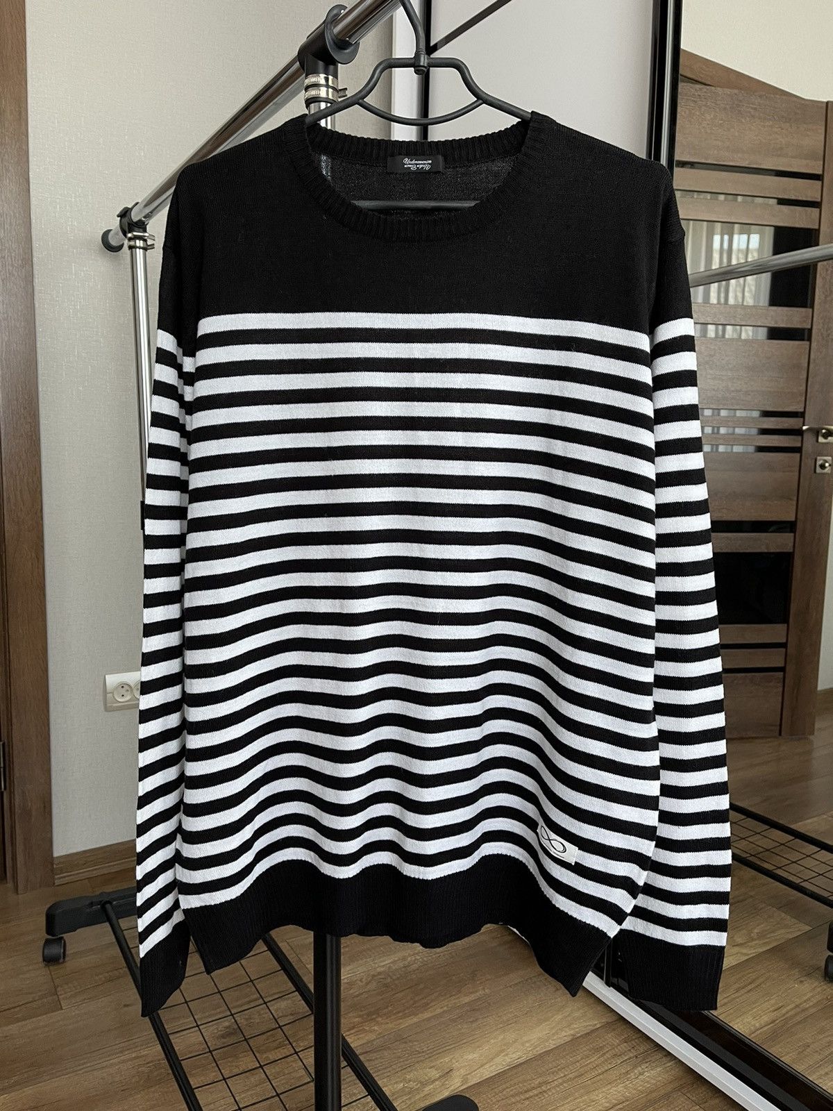 Japanese Brand Undercover Underman Knit Striped Sweater Japan Size US L / EU 52-54 / 3 - 1 Thumbnail