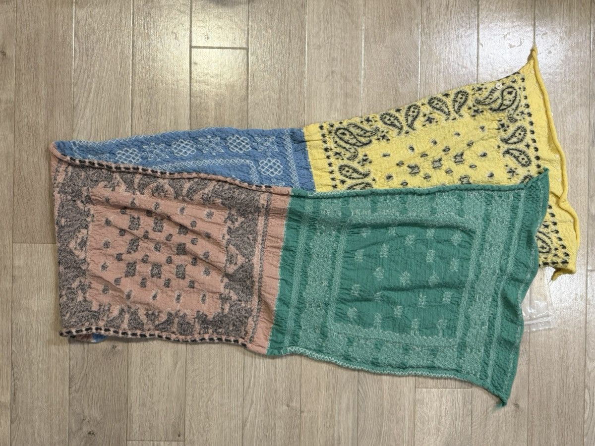 Kapital Kapital Velve Wool Pastel Bandana Cross Happy Muffler Size ONE SIZE - 6 Thumbnail