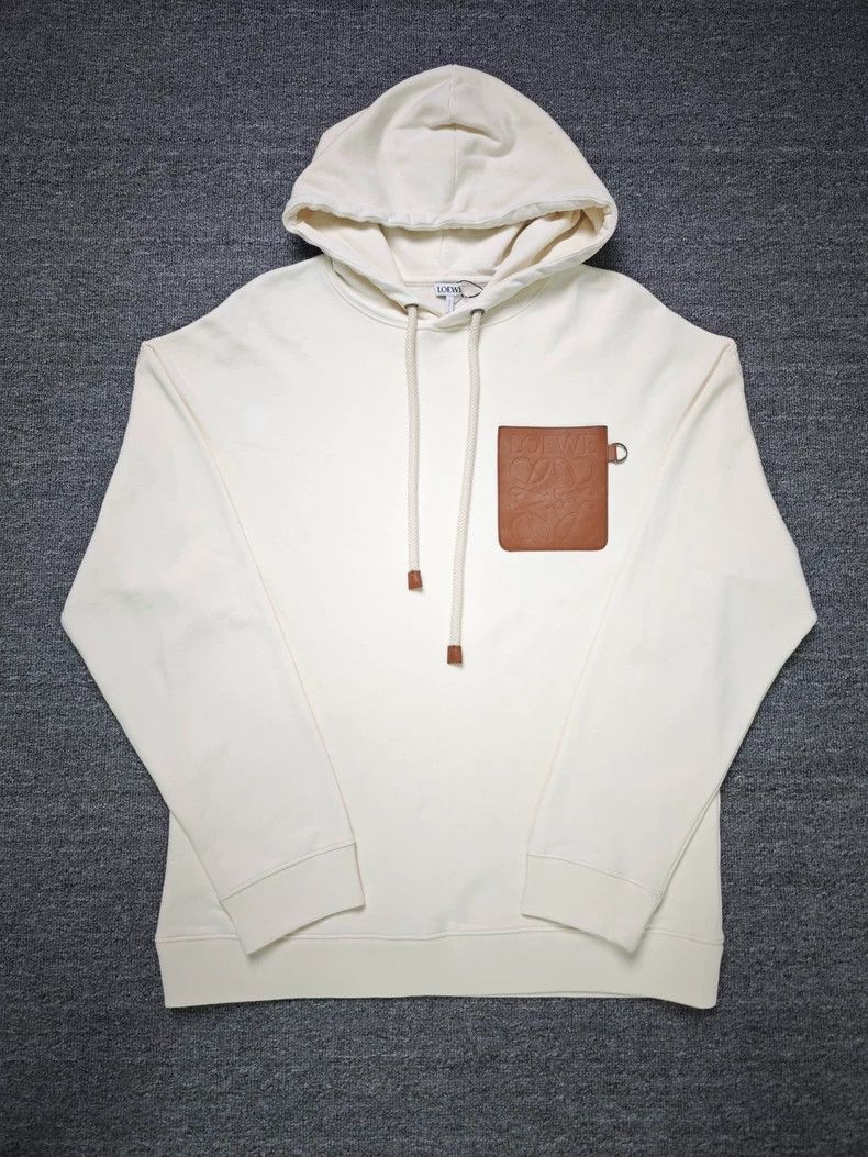 Loewe loewe oversized beige logo hoodie - dmc Size US S / EU 44-46 / 1 - 1 Thumbnail