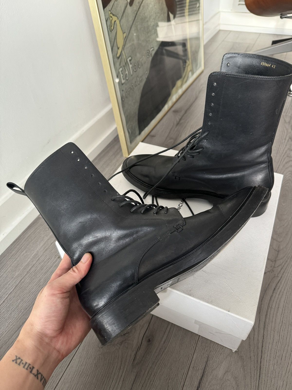 Balenciaga Beautiful Balenciaga Military Combat Boots Size US 10 / EU 43 - 7 Thumbnail