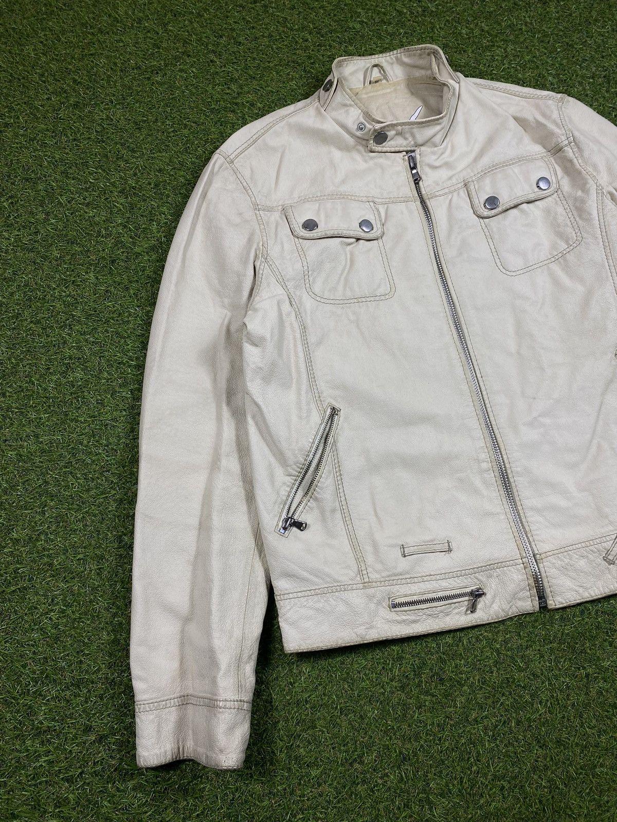 Genuine Leather Vintage 90s Leather jacket streetwear style Size US L / EU 52-54 / 3 - 3 Thumbnail