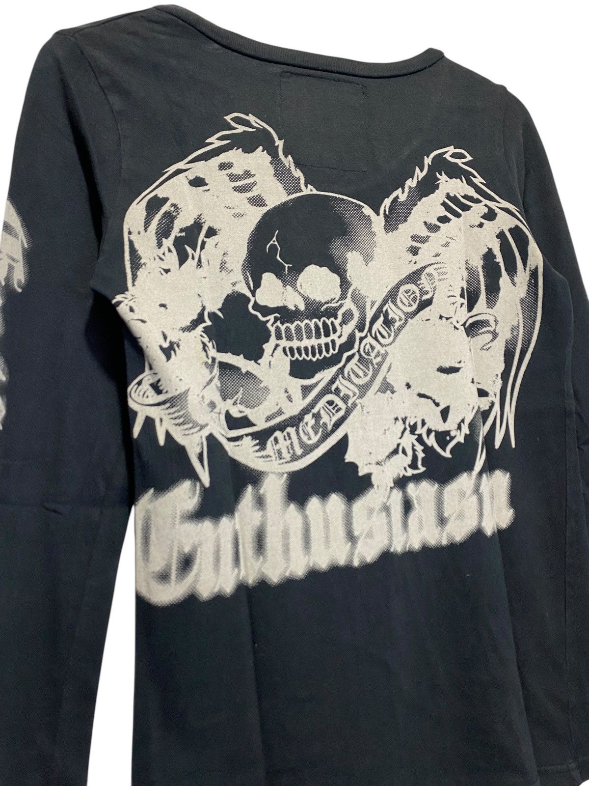 14th Addiction × Beauty Beast × KMRii Vintage Rare DigDeep Wing Skull longsleeve Size US S / EU 44-46 / 1 - 2 Thumbnail