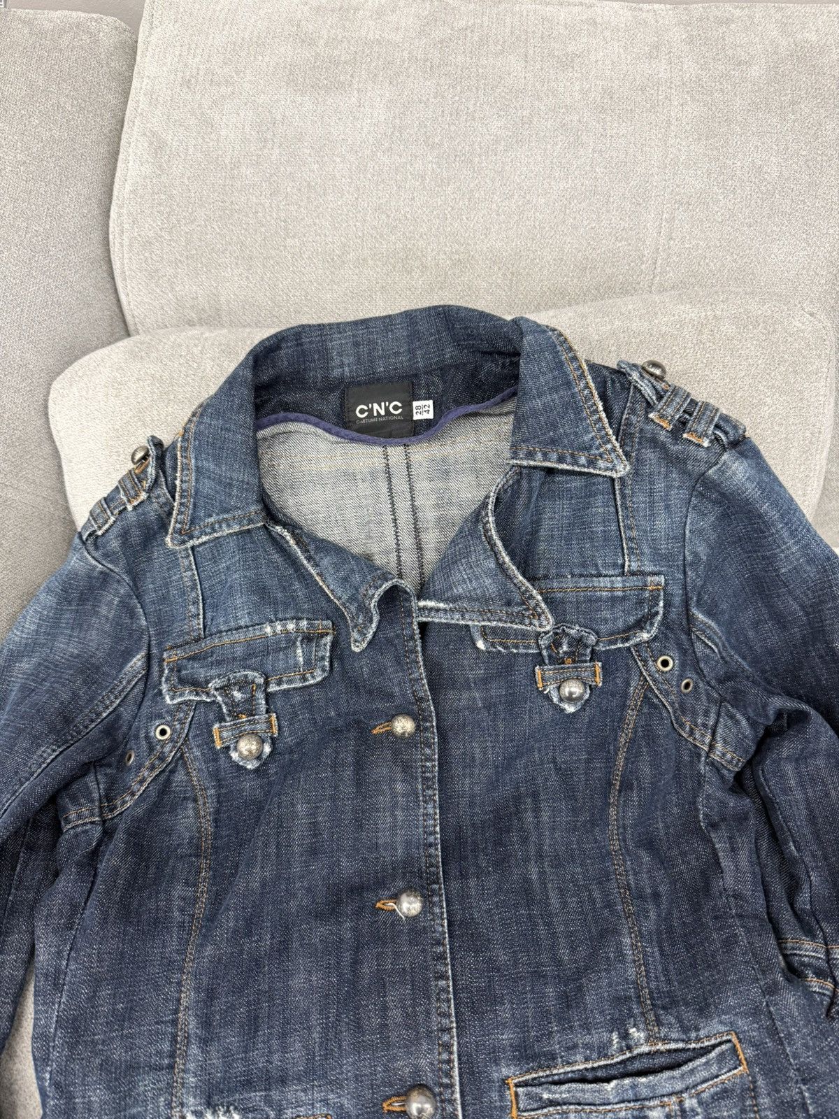Costume National Archive C’N’C Costume National Vintage Denim Jacket Size M / US 6-8 / IT 42-44 - 6 Thumbnail