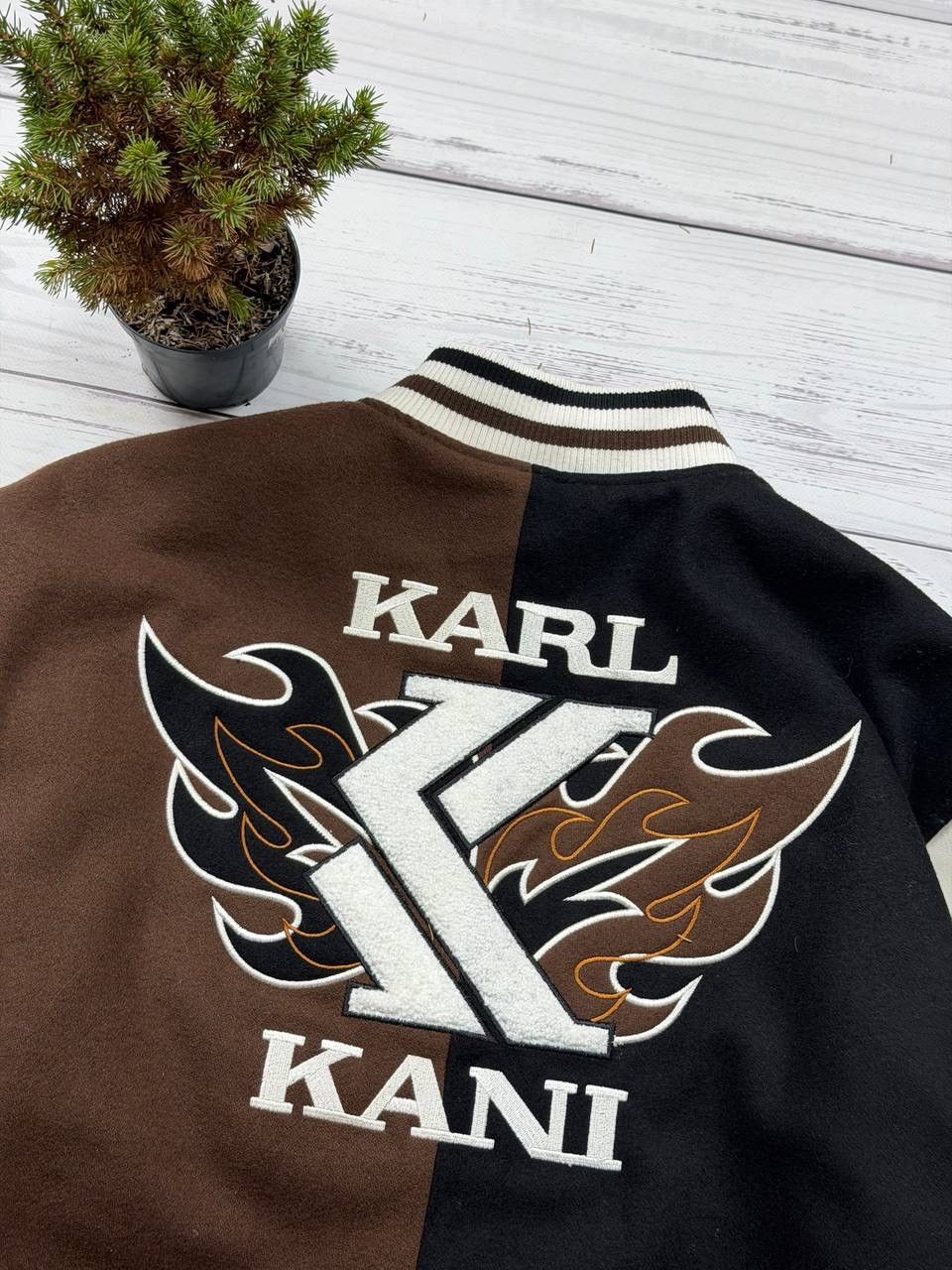 Karl Kani Karl Kani Varsity Jacket 🏙️🤎🖤 Size US S / EU 44-46 / 1 - 7 Thumbnail