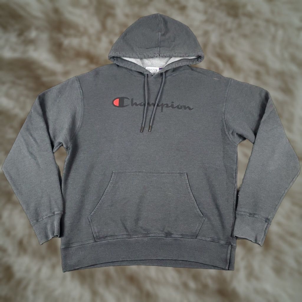 Champion Champion Hoodie Mens Large Gray Pullover Sweatshirt Casual Modern Sports Size US L / EU 52-54 / 3 - 1 Thumbnail