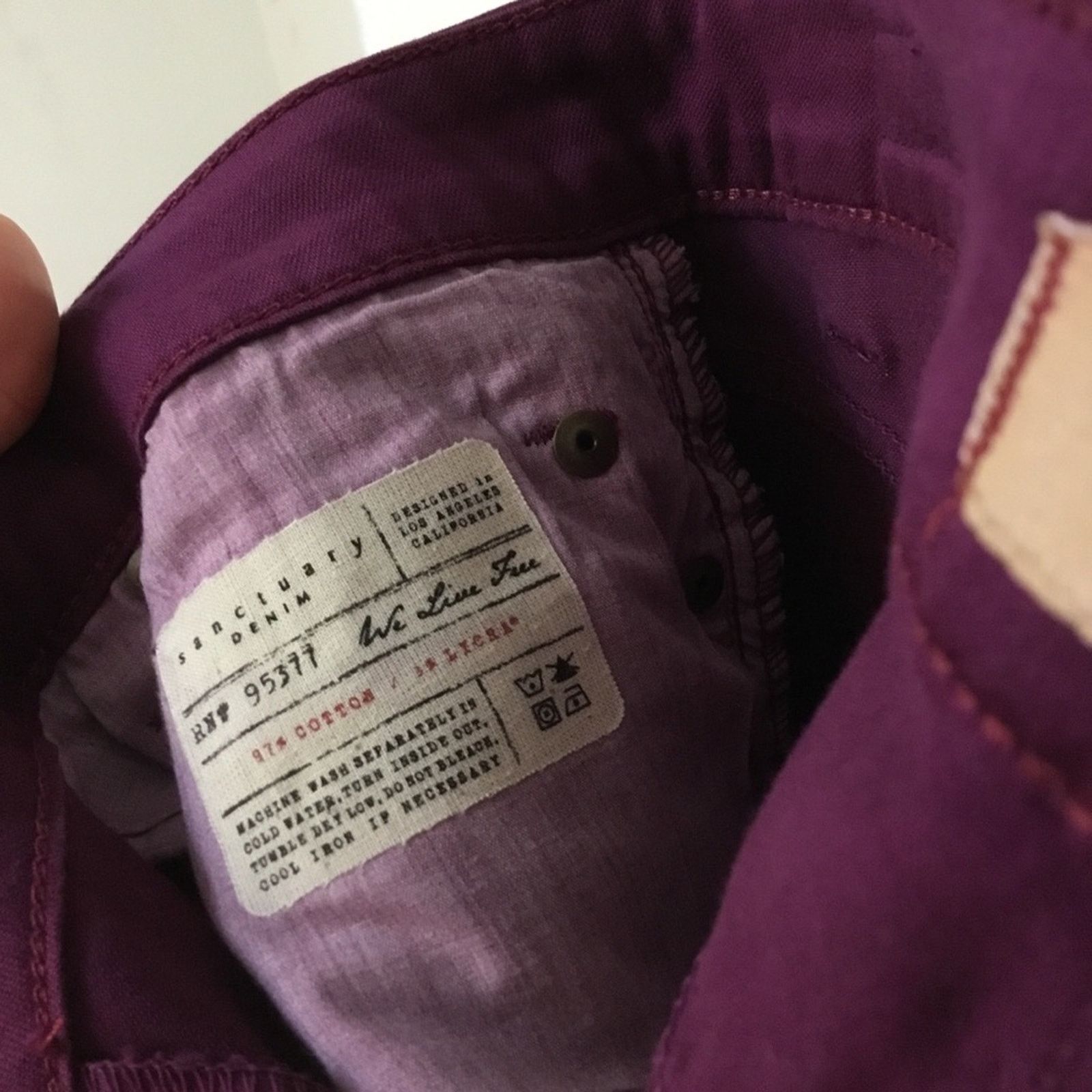 Other Sanctuary Maroon Charmer Jean Size 27" / US 4 / IT 40 - 8 Thumbnail