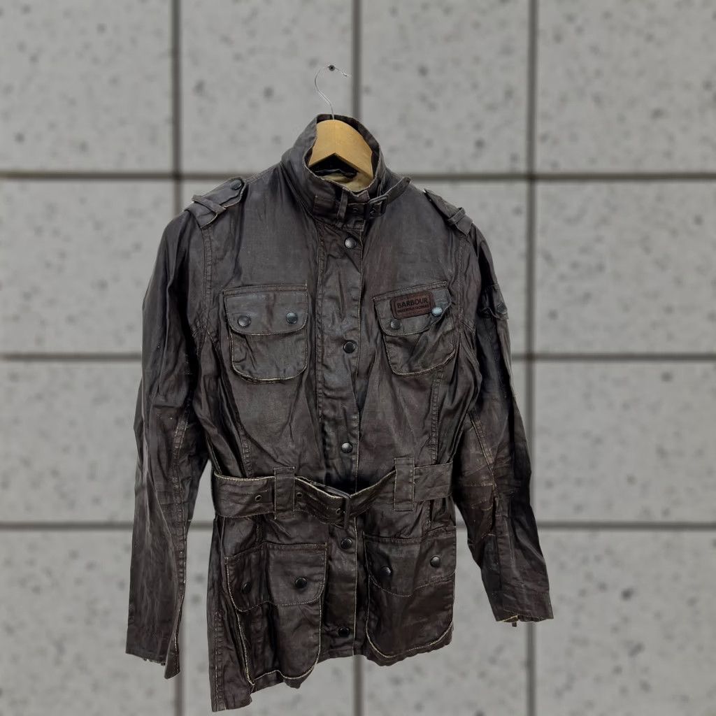 Barbour Barbour Duralinen International Jacket Dark Brown Ladies UK8 US4 Jacket Womens Barbour Duralinen International Dark Brown UK8 US4 Womens Version Size S / US 4 / IT 40 - 1 Thumbnail