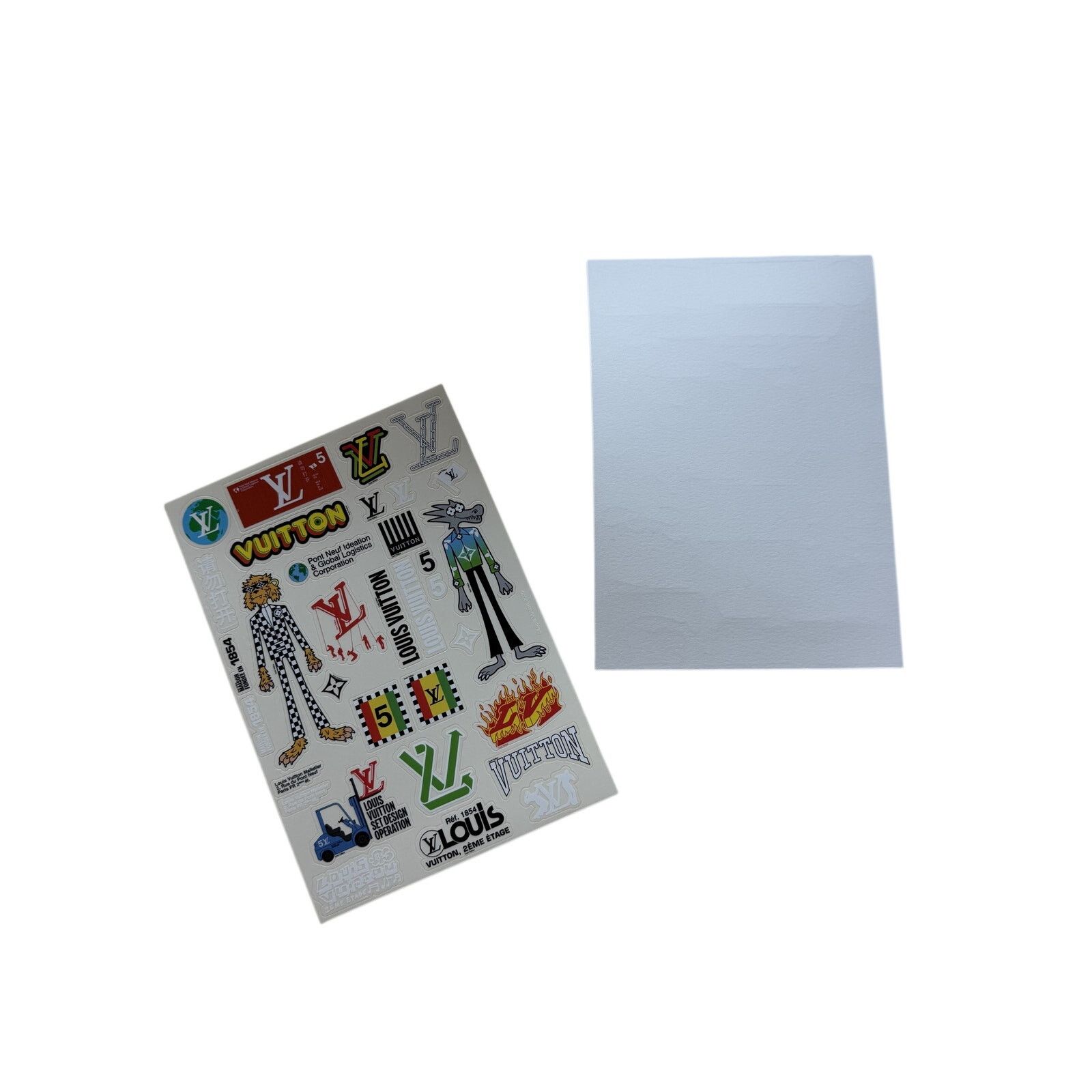 Louis Vuitton Louis Vuitton Virgil Abloh LV Friends Sticker Pack One Sheet Size ONE SIZE - 2 Thumbnail