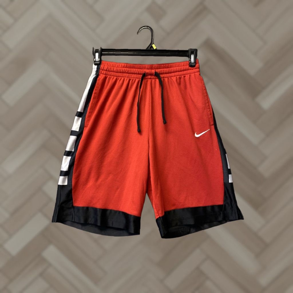 Nike Nike Mens Basketball Shorts M Red Dri-FIT Elite Pockets Stripe /0527 Size US 32 / EU 48 - 1 Thumbnail