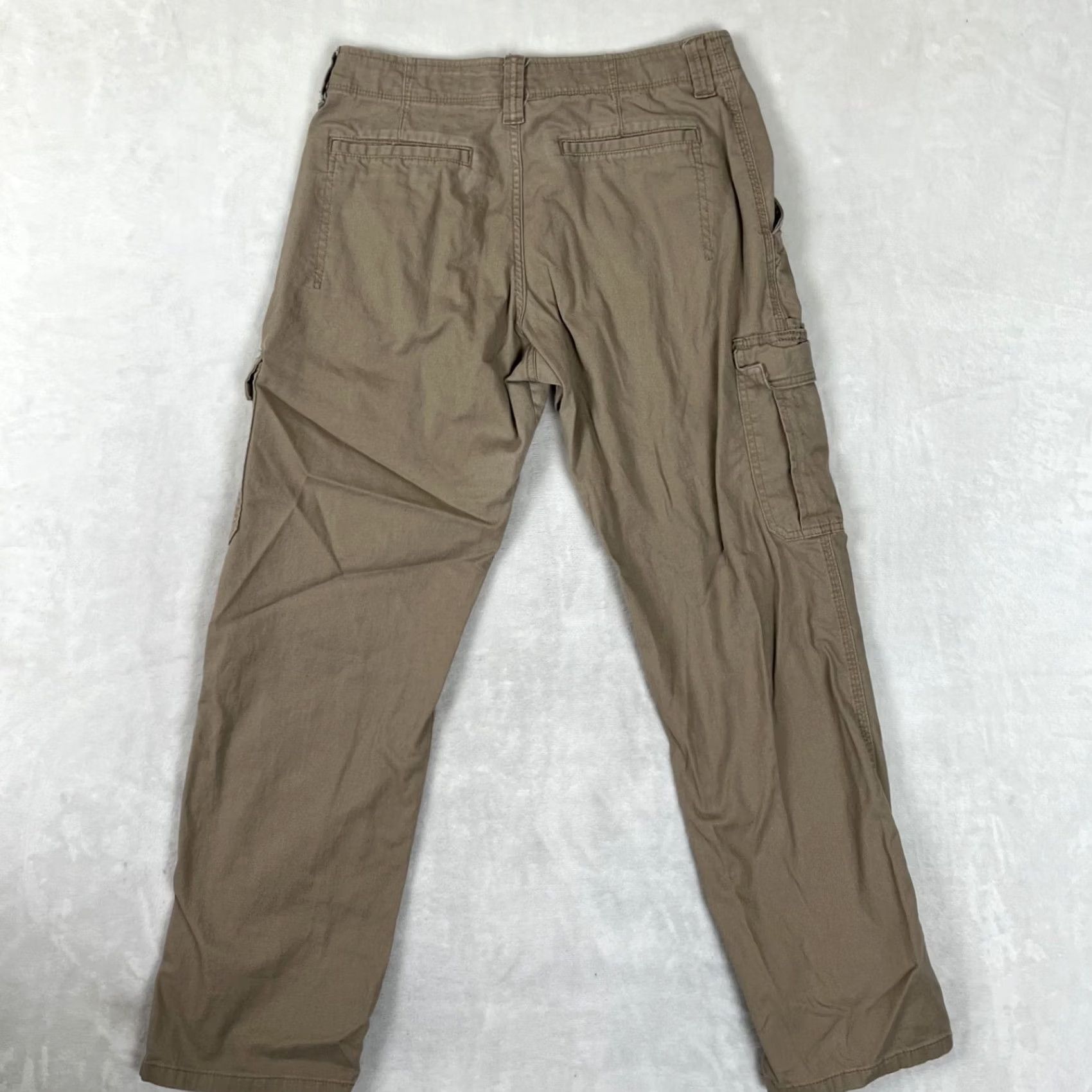 Wrangler Wrangler Cargo Pants Mens 30x30 Khaki Tan Relaxed Fit Casual Utility Workwear Size US 30 / EU 46 - 5 Thumbnail