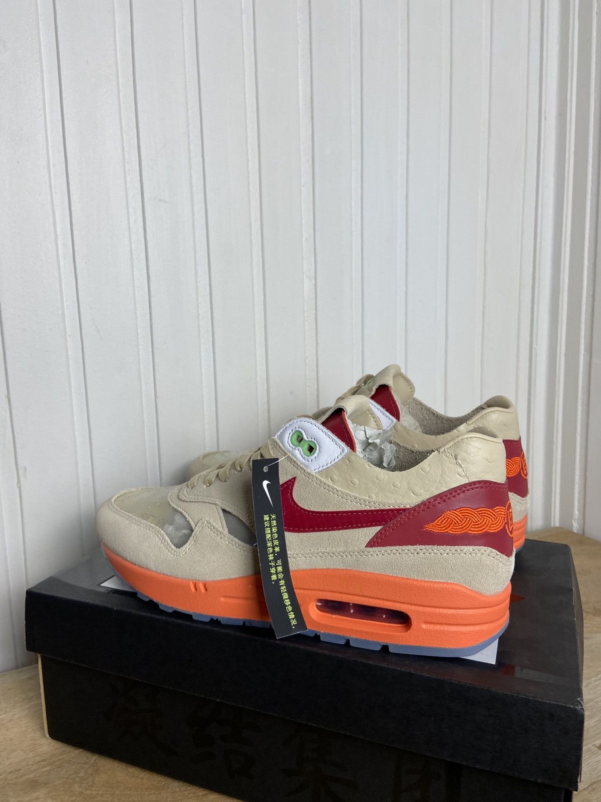 CLOT × Nike New Nike Air Max 1 "Clot Kisses Of Death" Authentic 8,5US Size US 8.5 / EU 41-42 - 6 Thumbnail