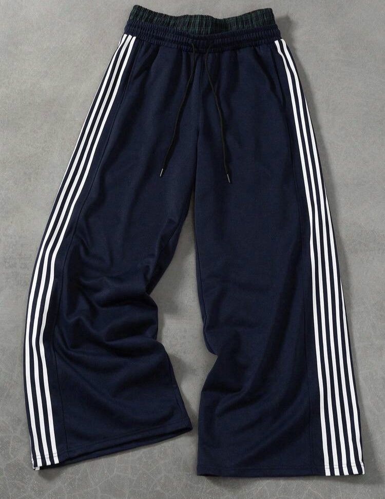 Other DRIP Wide Leg Stripe Y2K Sweatpants Size US 29 - 1 Thumbnail
