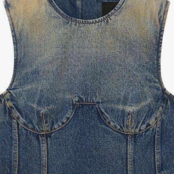 Givenchy GIVENCHY Denim Mini Dress - MILITARY BLUE - NEW WITH TAGS Size M / US 6-8 / IT 42-44 - 5 Thumbnail