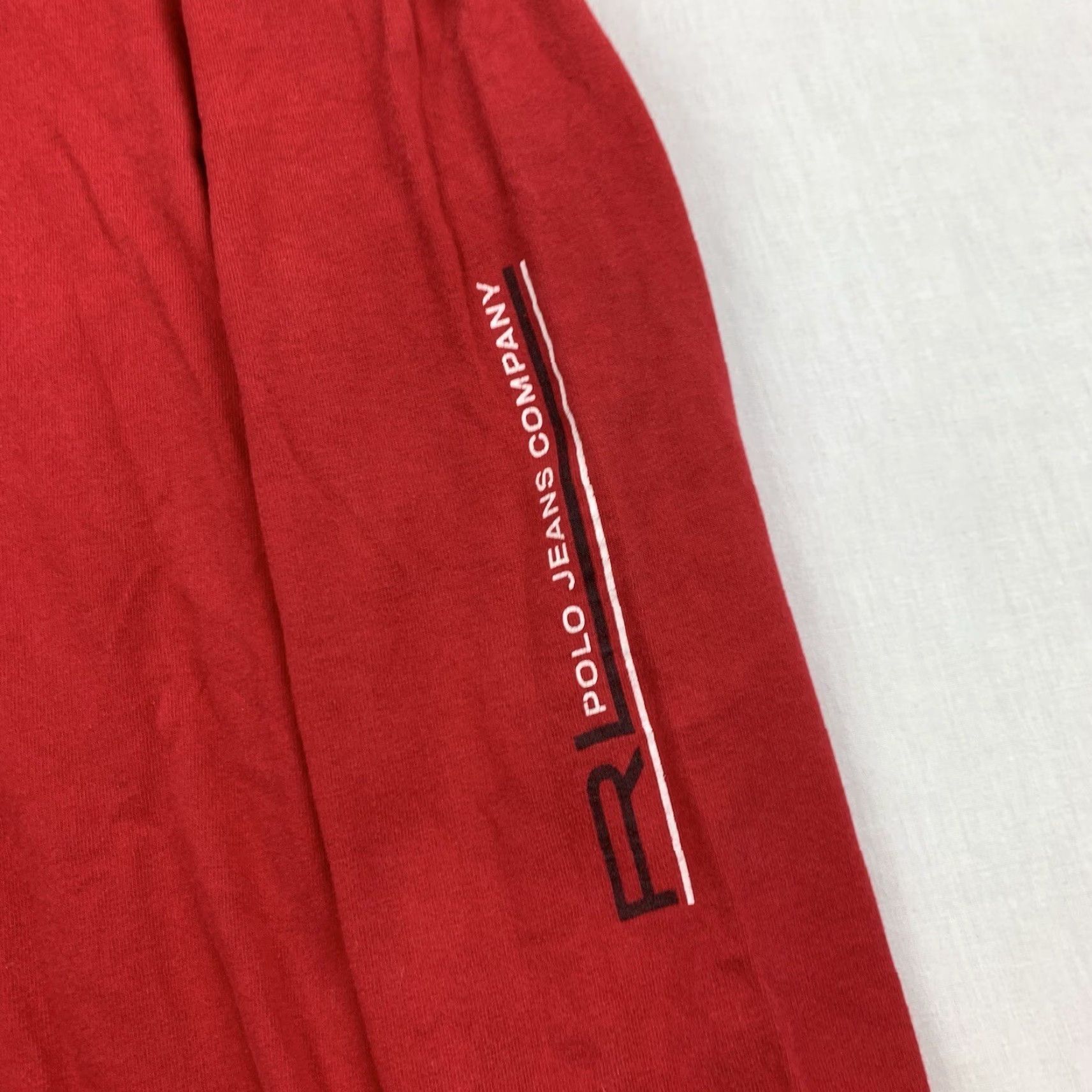 Ralph Lauren VINTAGE Ralph Lauren Polo Jeans Co Long Sleeve Shirt Adult XL Red Grunge Y2K 90s Mens Size US XL / EU 56 / 4 - 2 Thumbnail