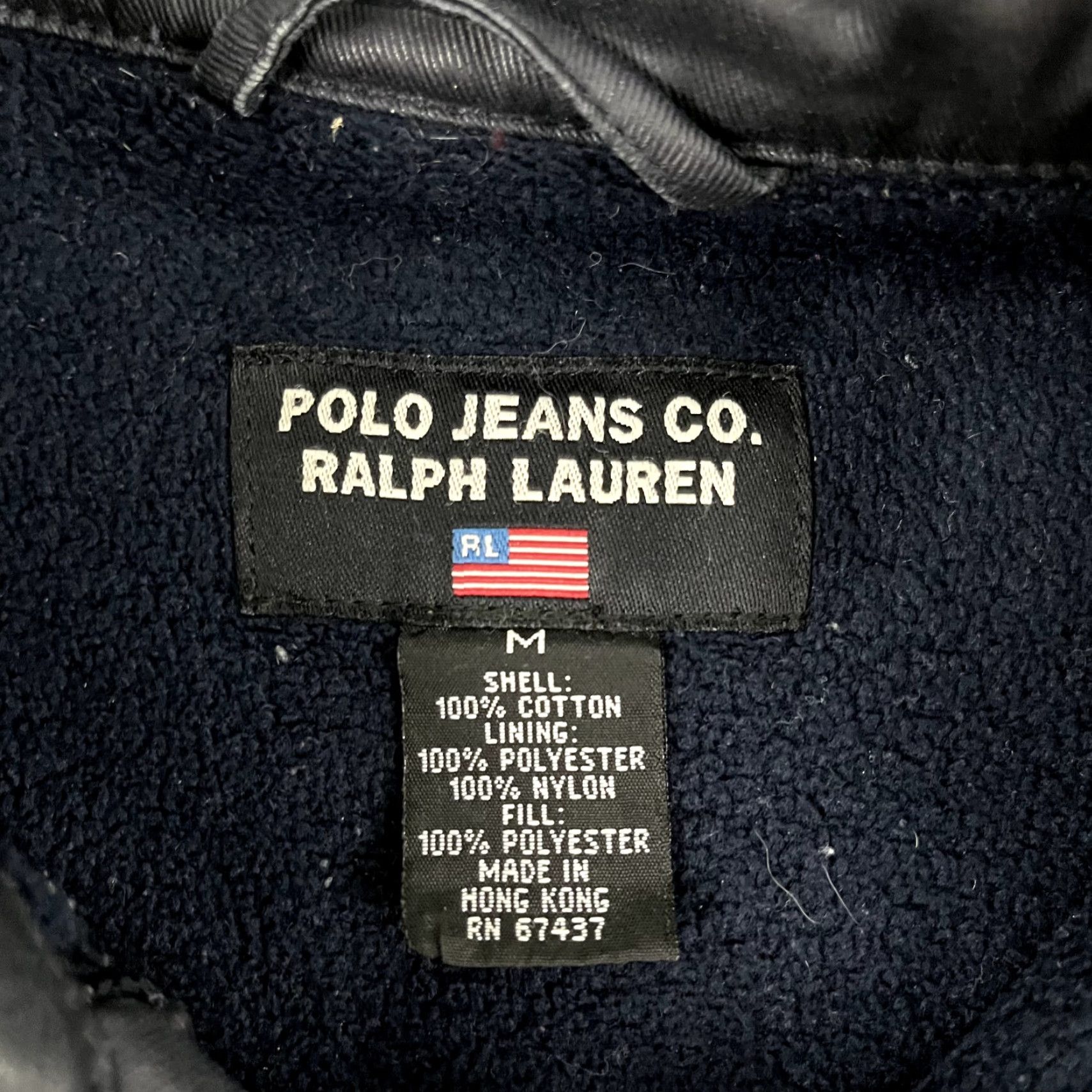 Polo Ralph Lauren VINTAGE POLO Jeans Co RALPH LAUREN Jacket Mens Medium Dark Blue Lined Nautical Vintage Size US M / EU 48-50 / 2 - 3 Thumbnail